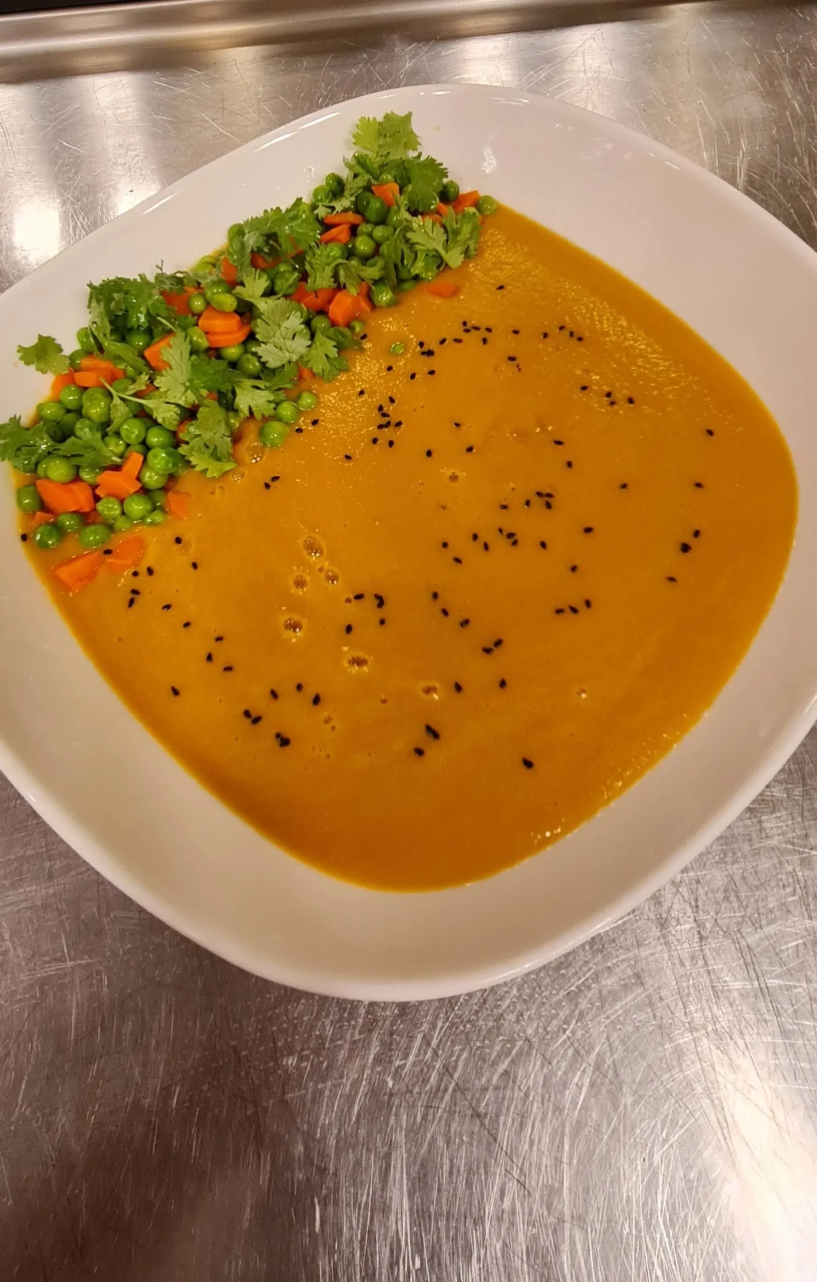 Green Pea Carrot Soup