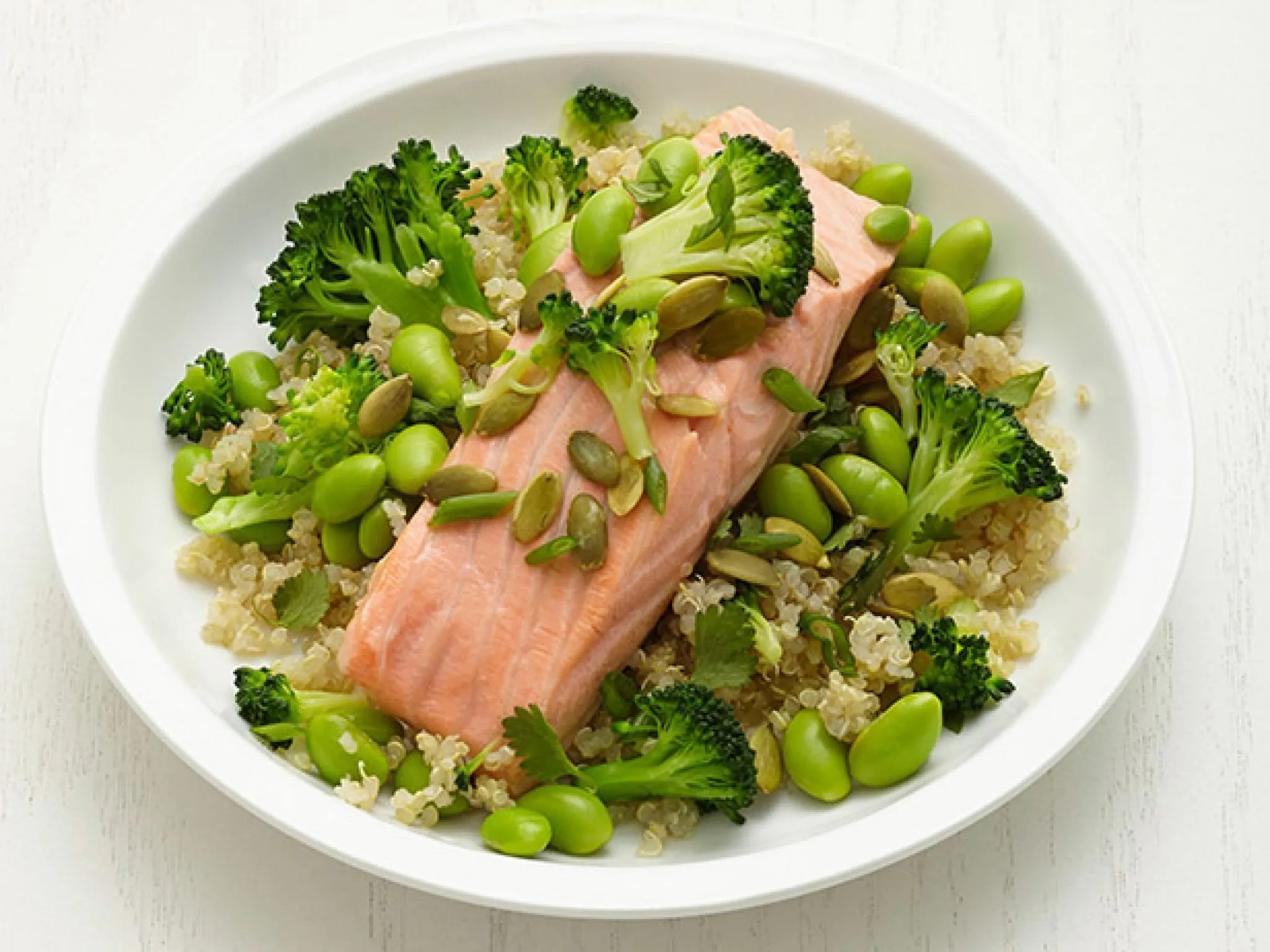 Green Tea Fish with Quinoa