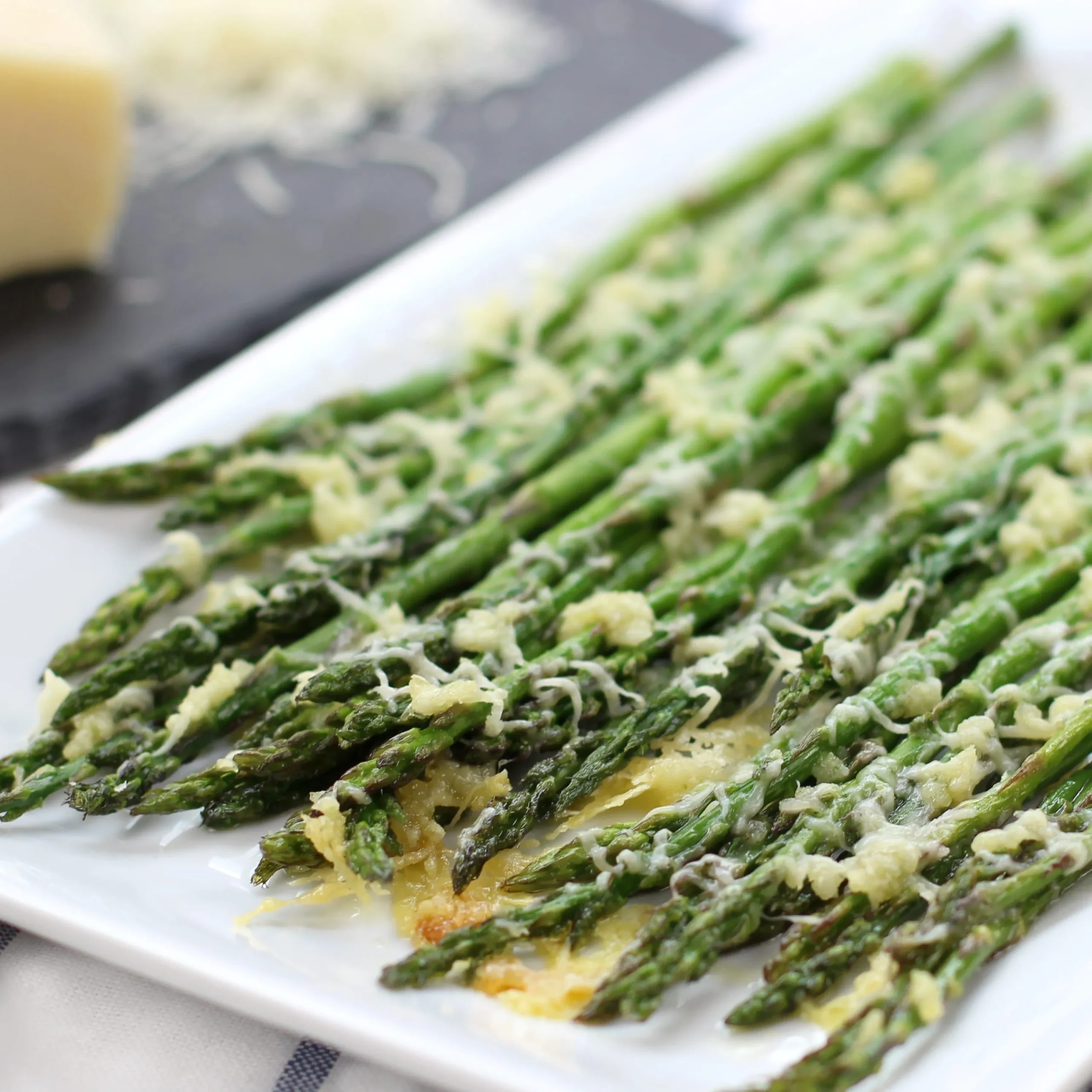 Grilled Asparagus with Garlic and Parmesan Cheese