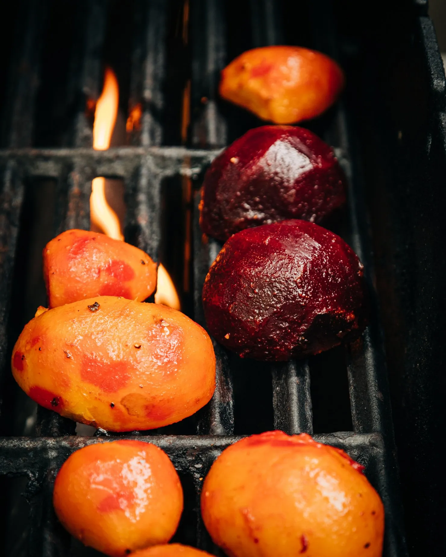 Grilled Beets with Mint, Parsley, and Pistachio Pesto