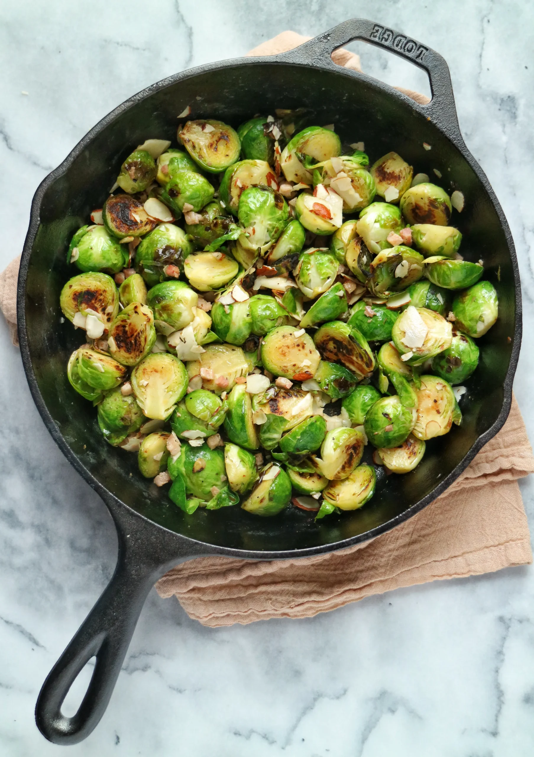 Grilled Brussels Sprouts with Pancetta
