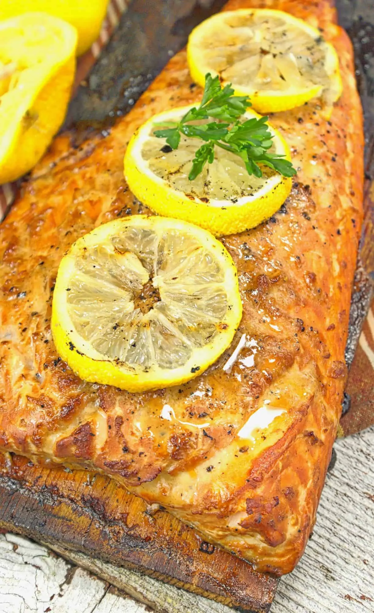 Grilled Cedar Planked Salmon