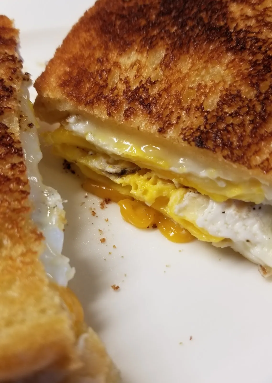 Grilled Cheese Sandwich with Egg and Prosciutto