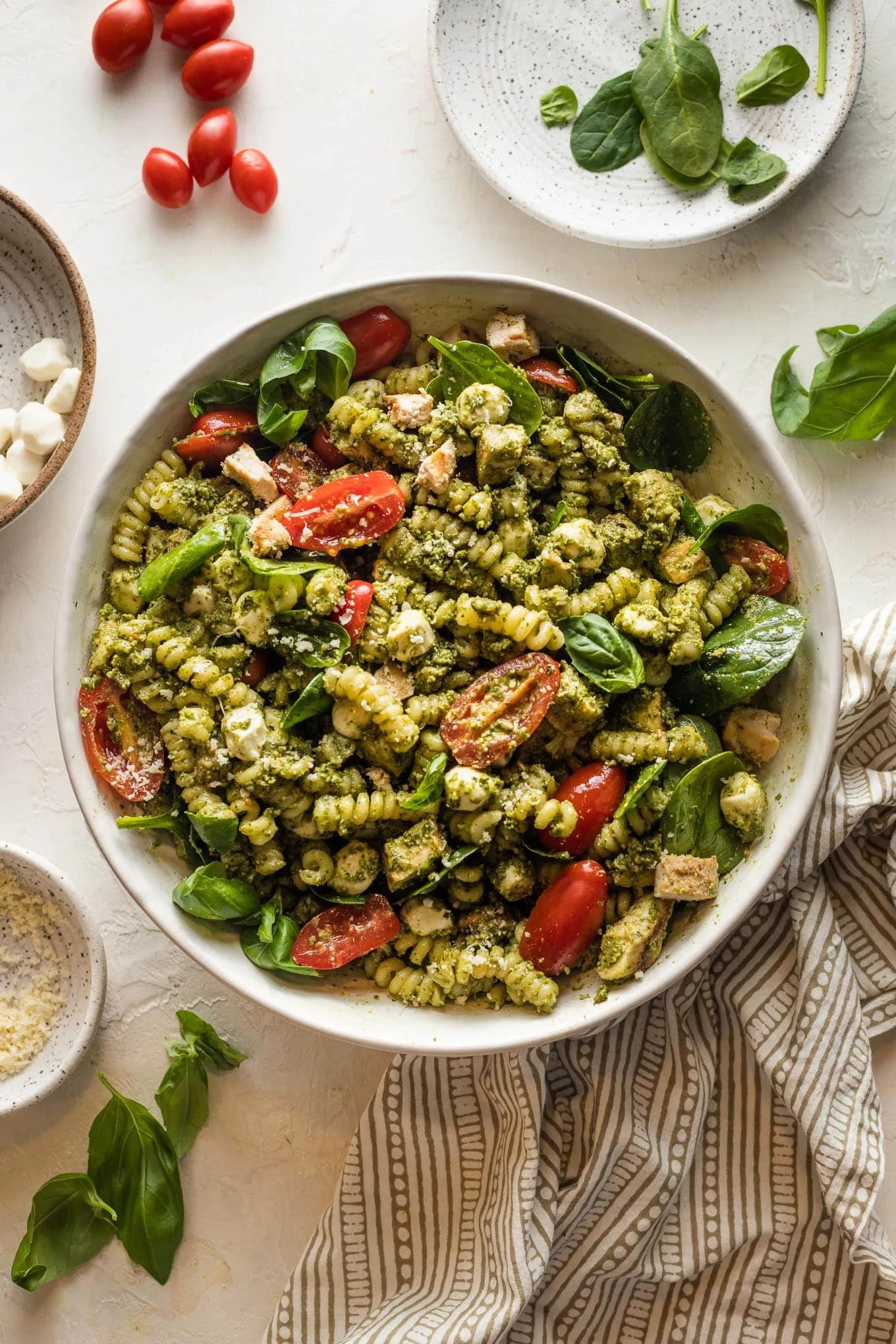 Grilled Chicken with Pesto Inspired Pasta Salad