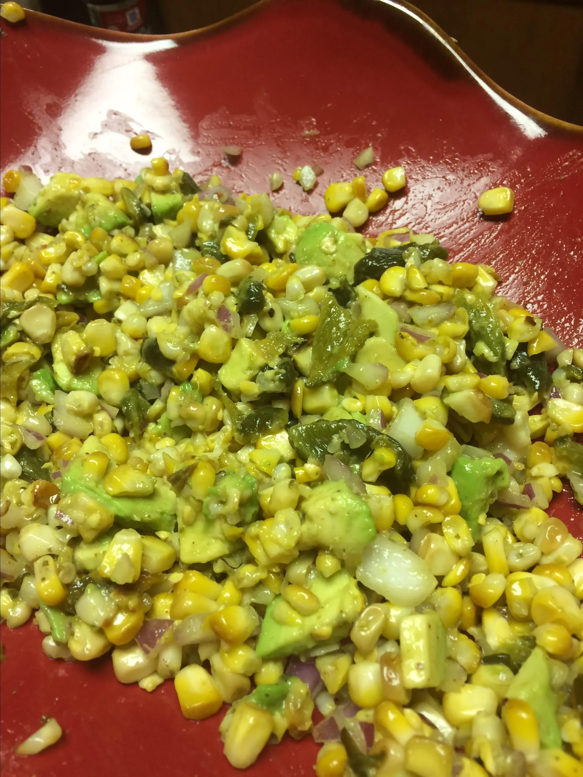 Grilled Corn and Poblano Salad
