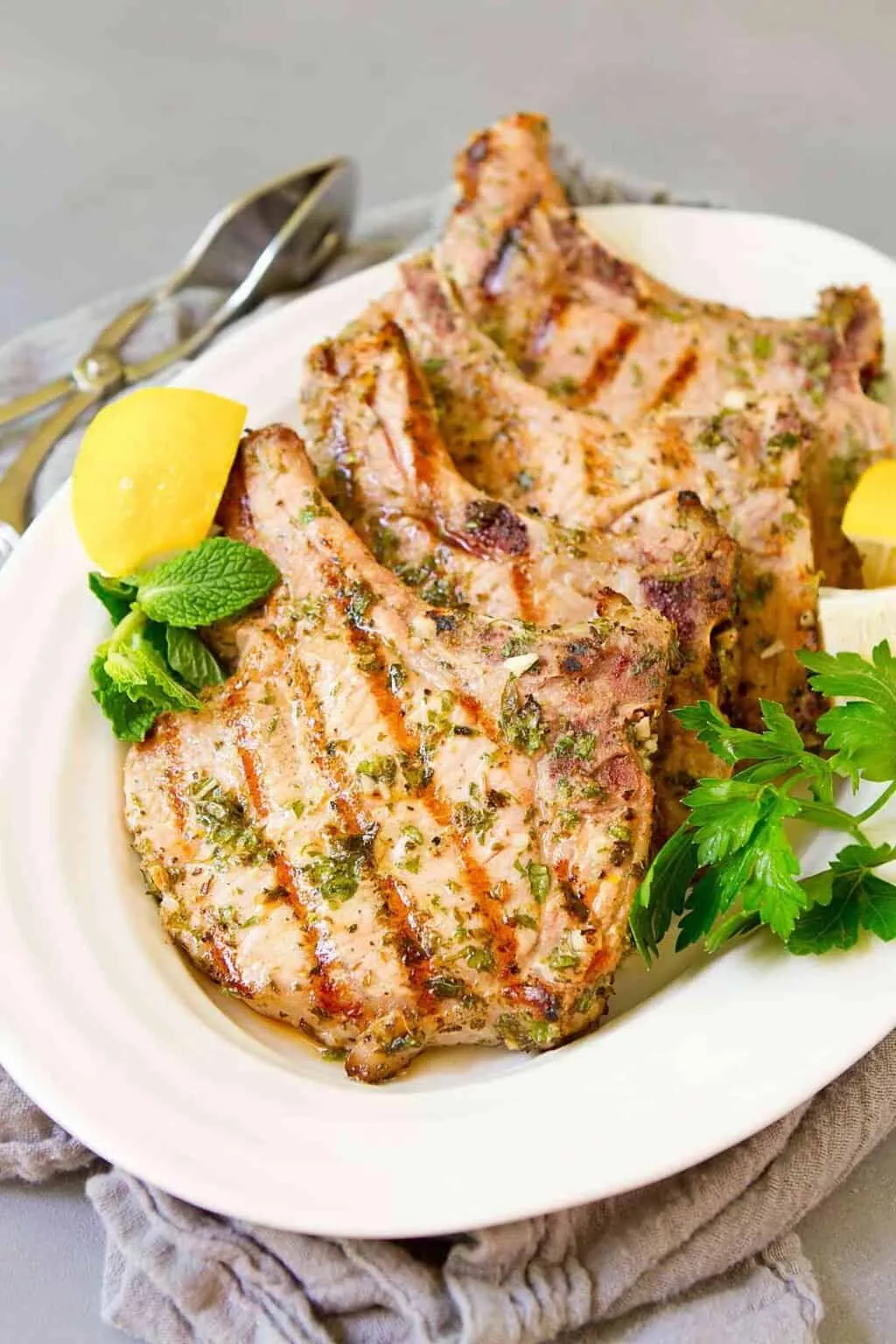 Grilled Greek Pork Chops