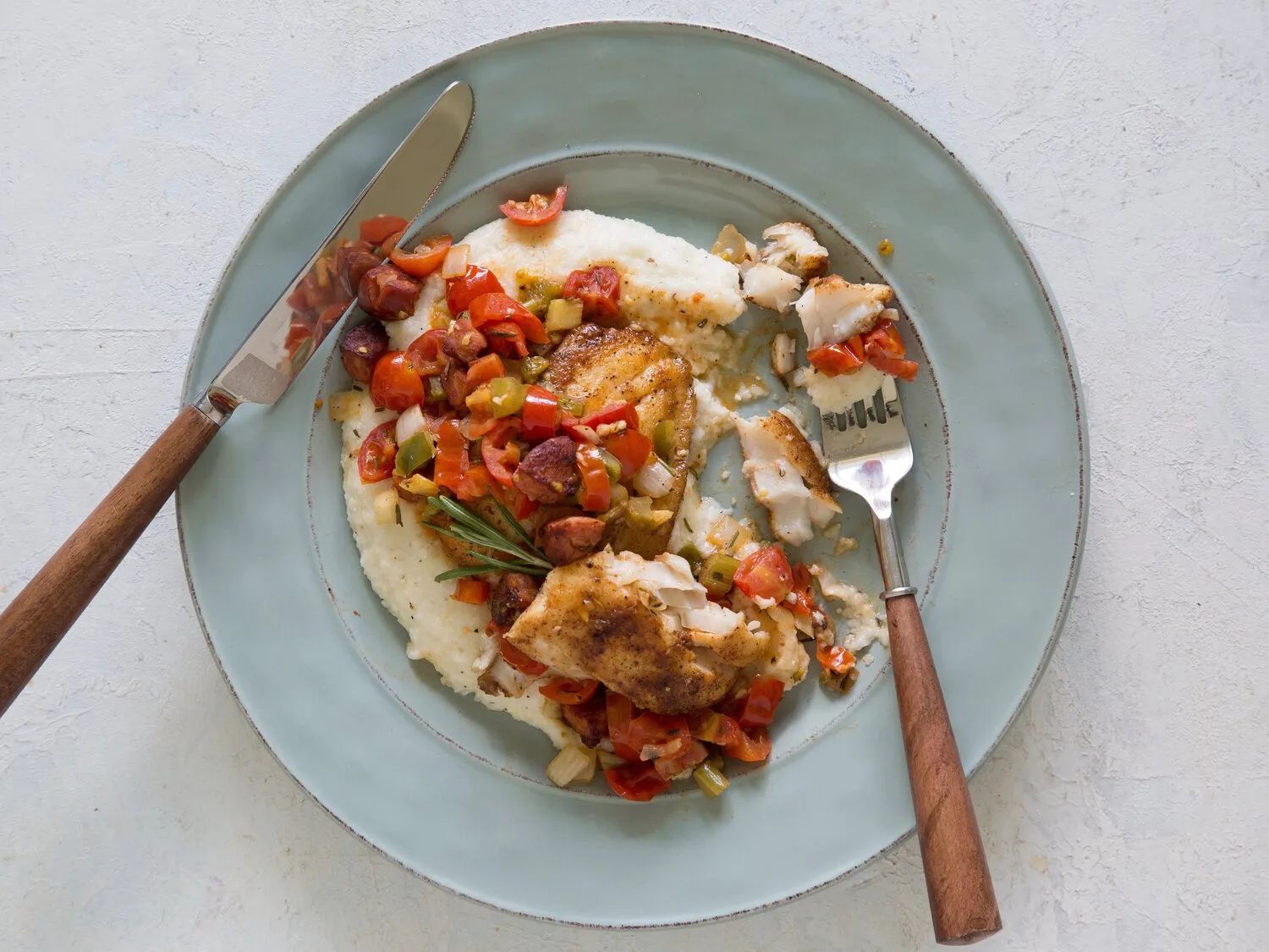 Grilled Grouper with Creole Tomato and Charred Corn Salsa