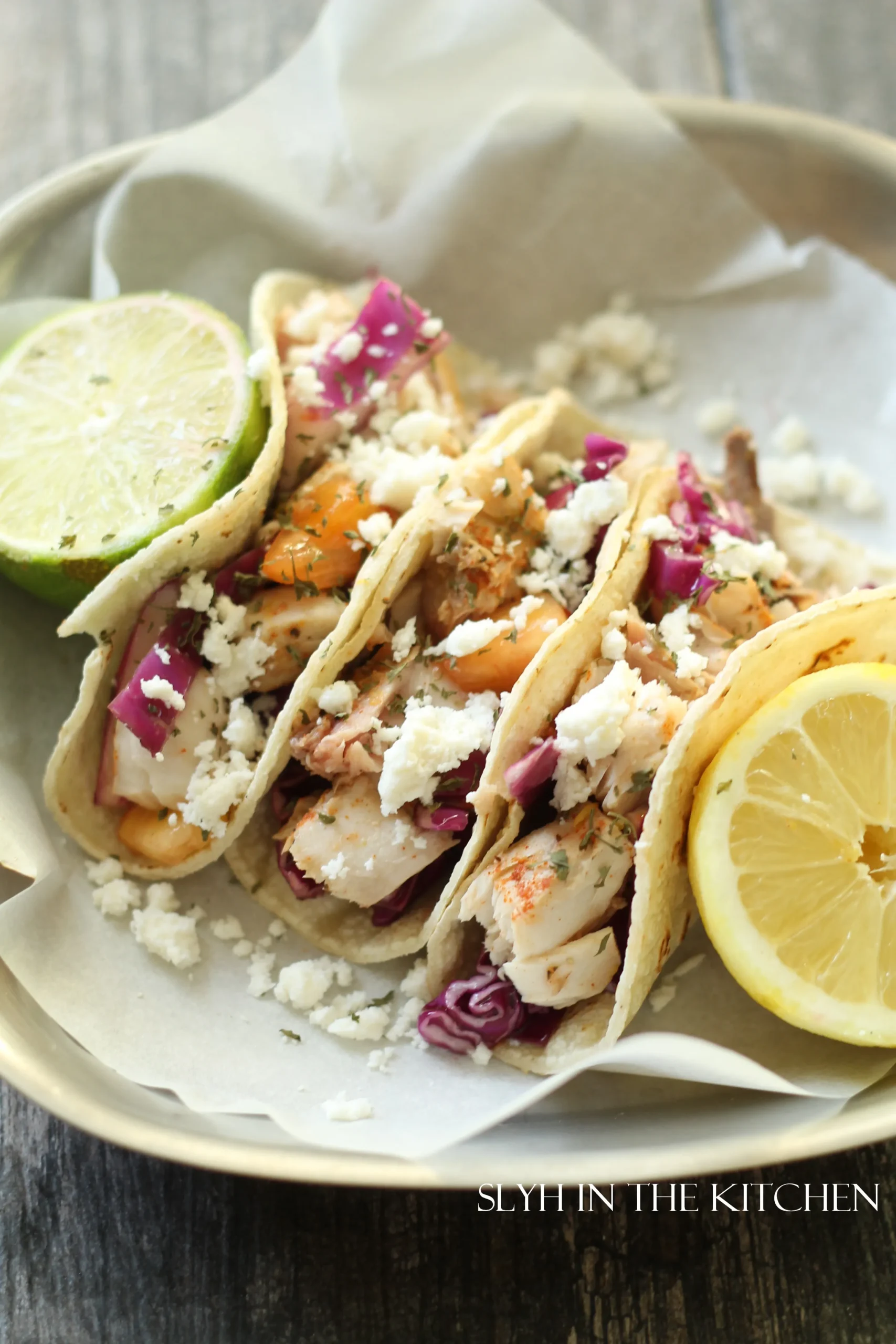 Grilled Mahi Mahi Fish Tacos with Chipotle Lime Crema