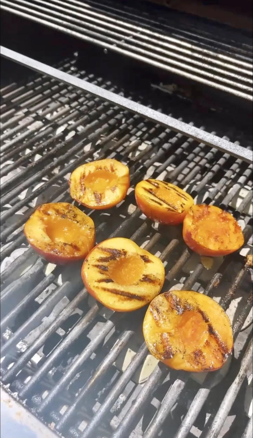 Grilled Peaches with Raspberry Puree