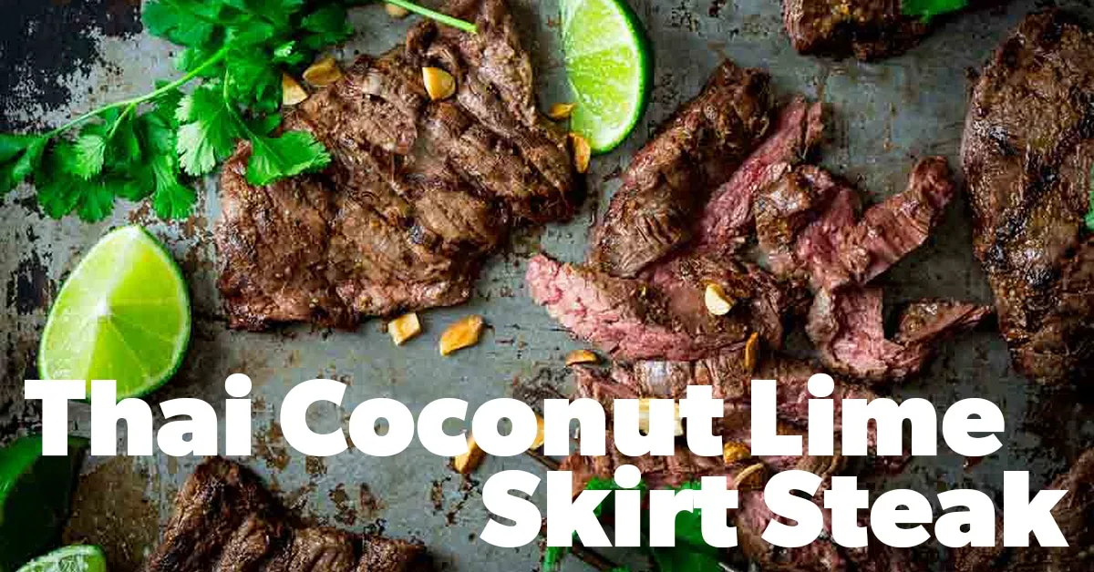 Grilled Thai Coconut Lime Skirt Steak