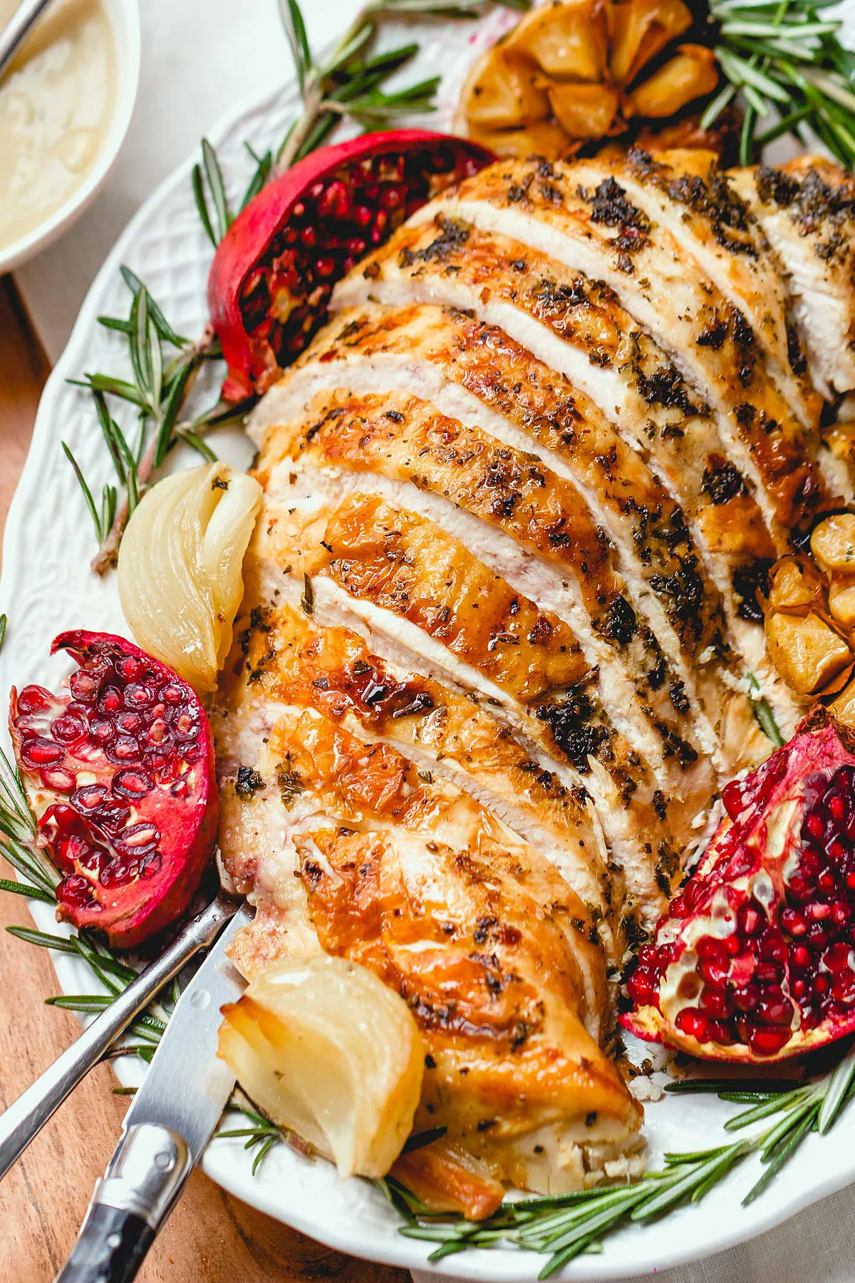 Grilled Turkey Breast with Herb Butter