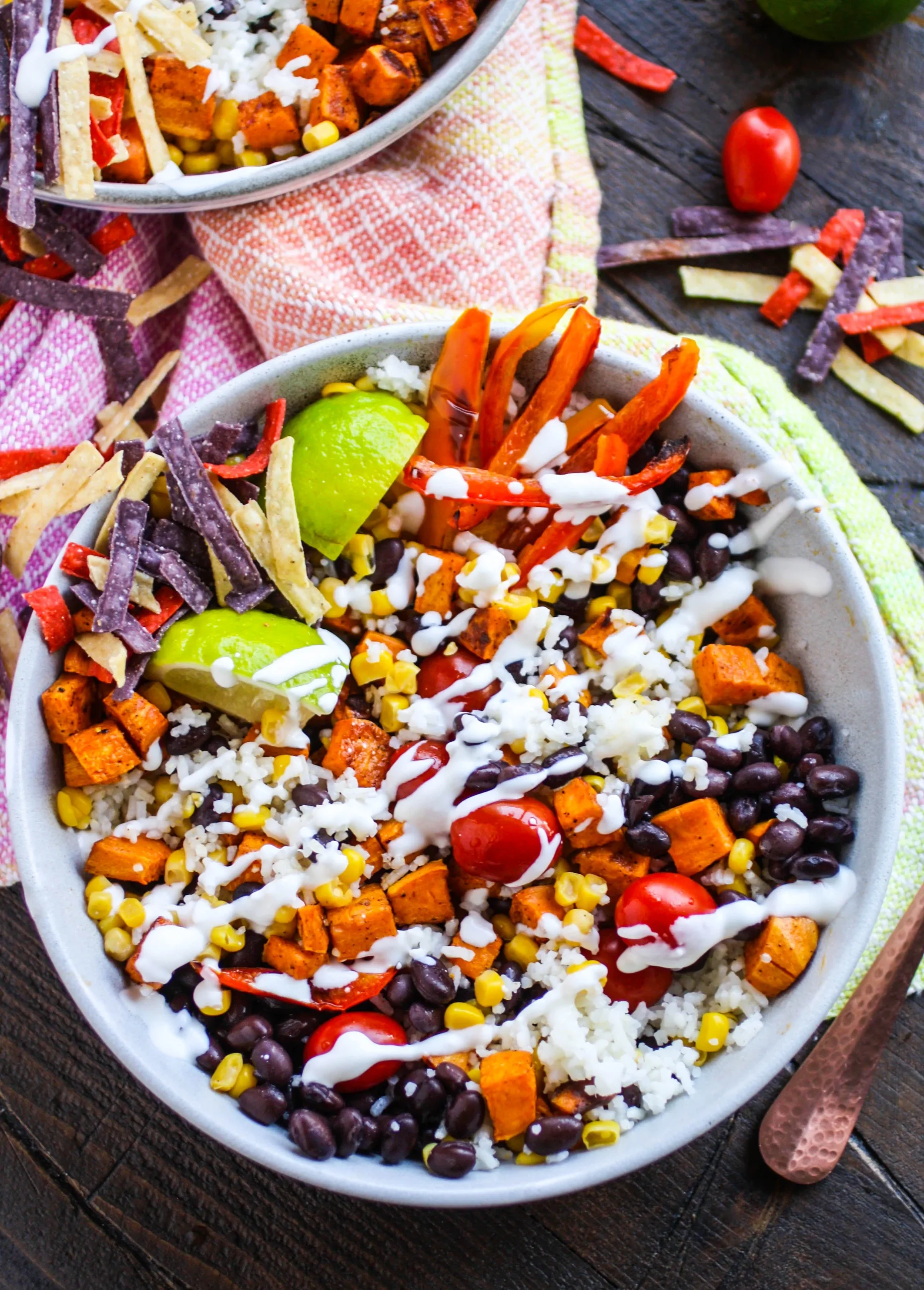 Grilled Veggie Black Bean Meal Prep Bowls