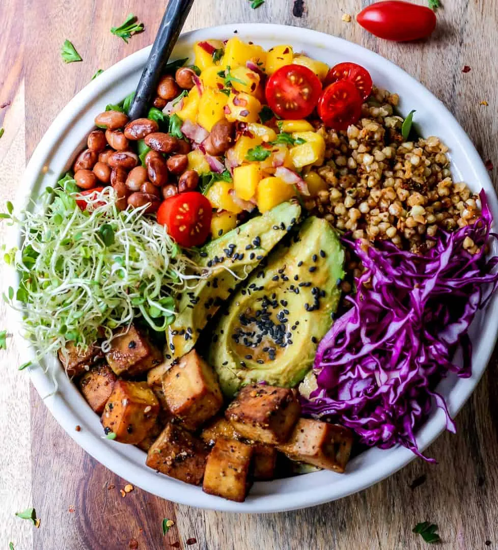 Grilled Veggie Vegan Buddha Bowl
