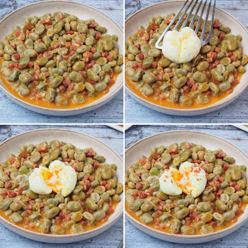Habas Guisadas con Huevos