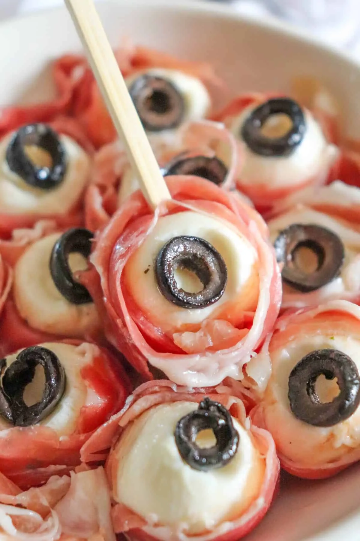 Halloween Mozza Eyes Appetizer