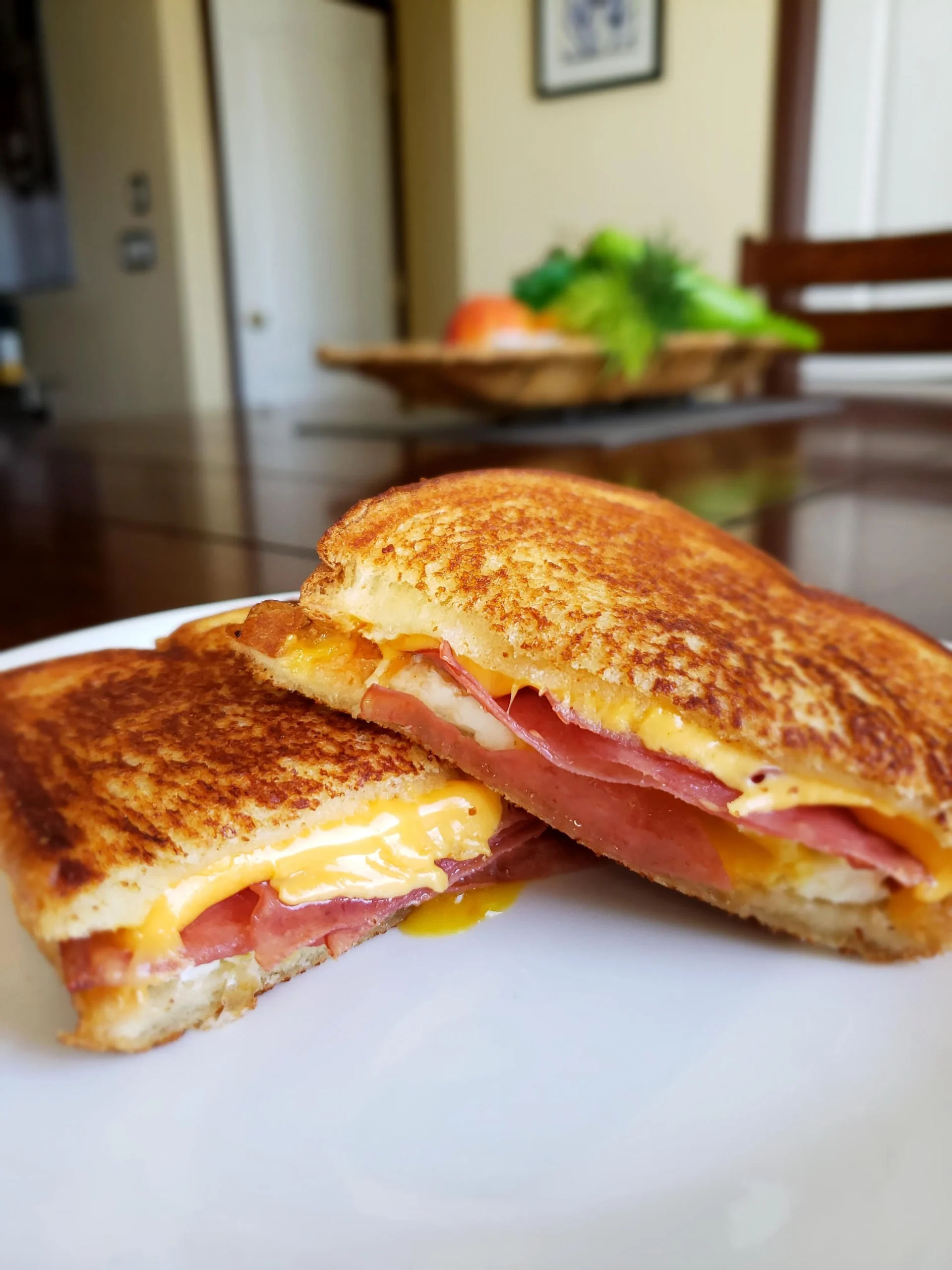 Ham Egg and Cheese Sandwich