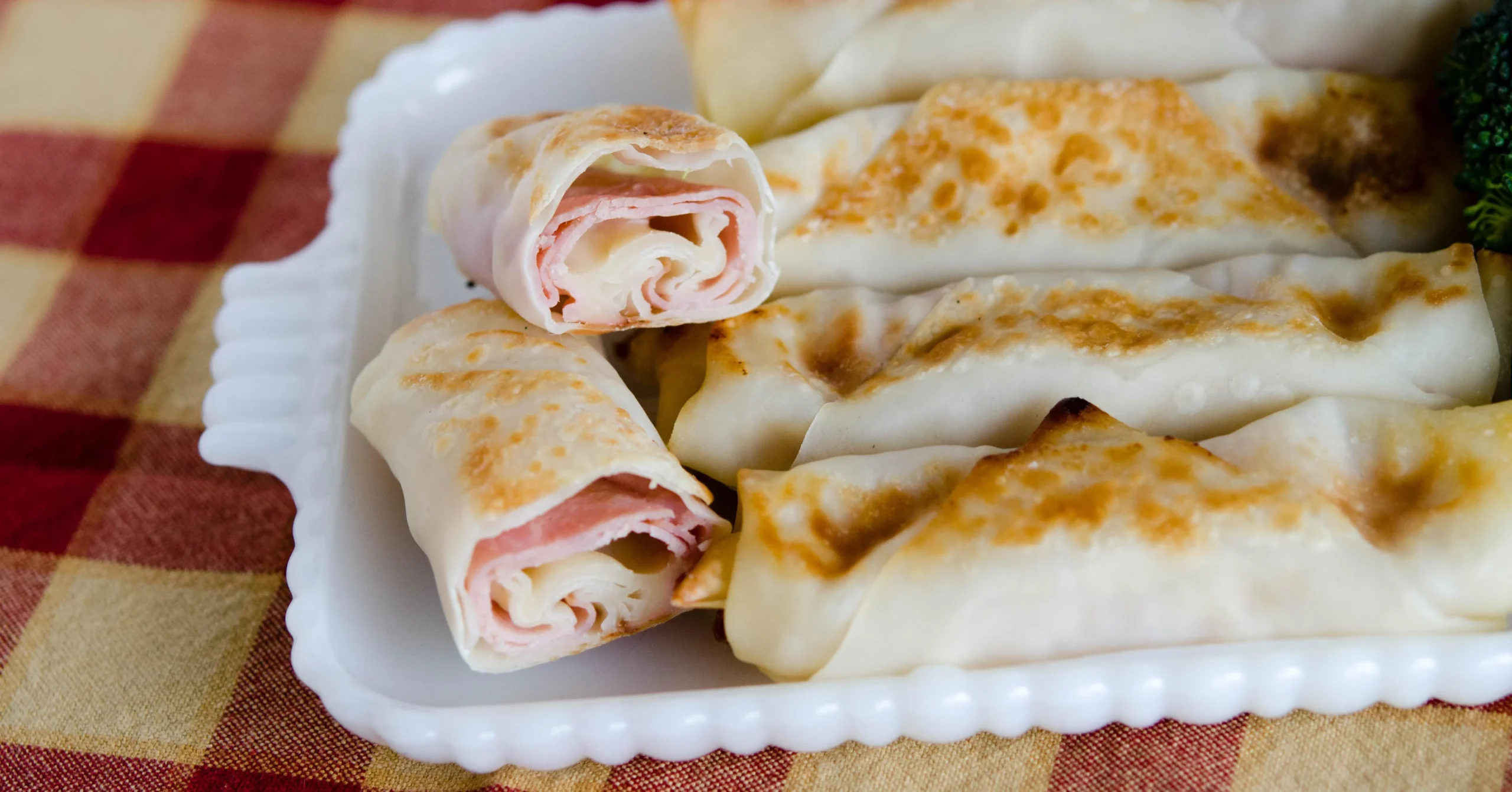 Ham and Cheese Egg Roll