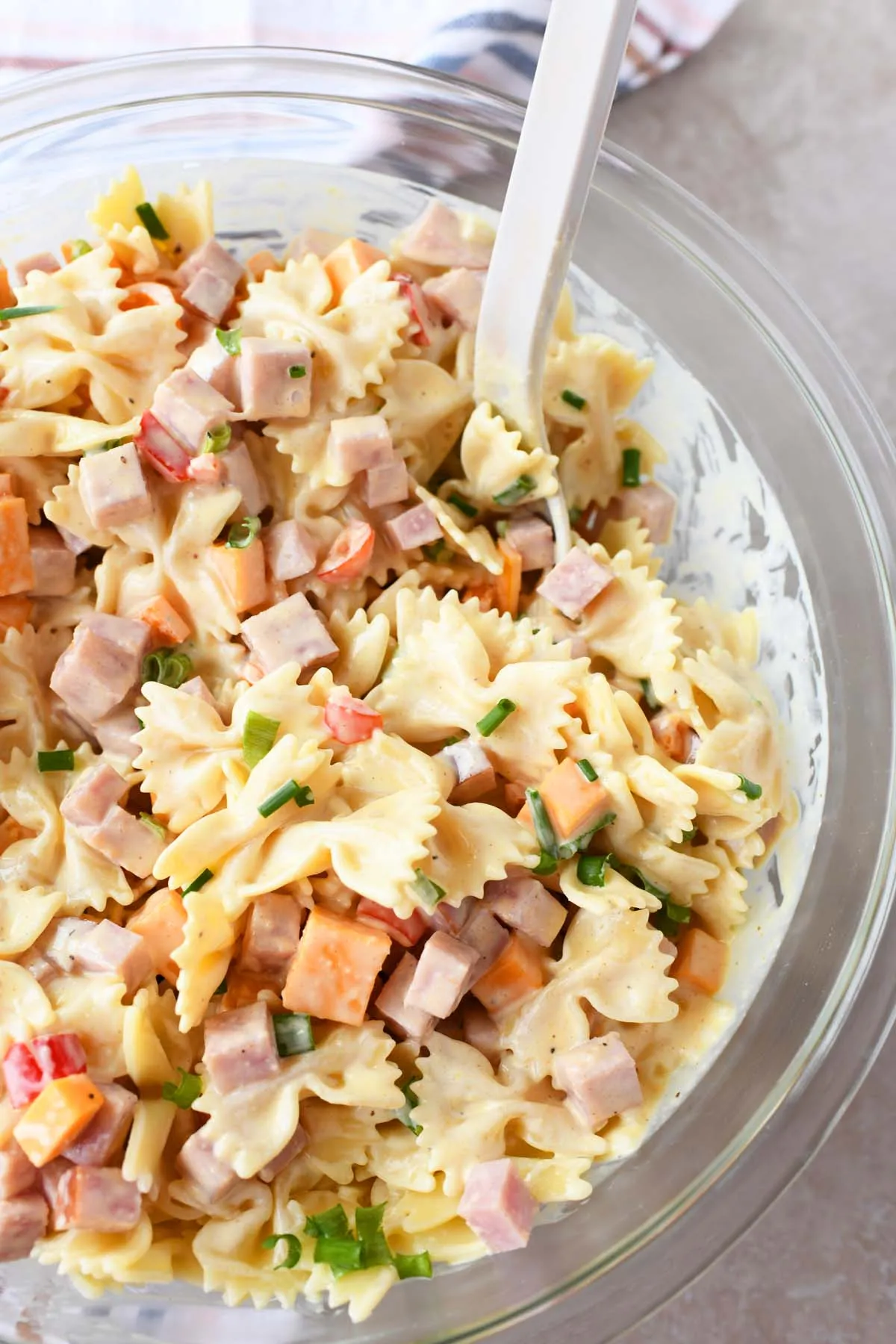 Ham and Cheese Pasta Salad