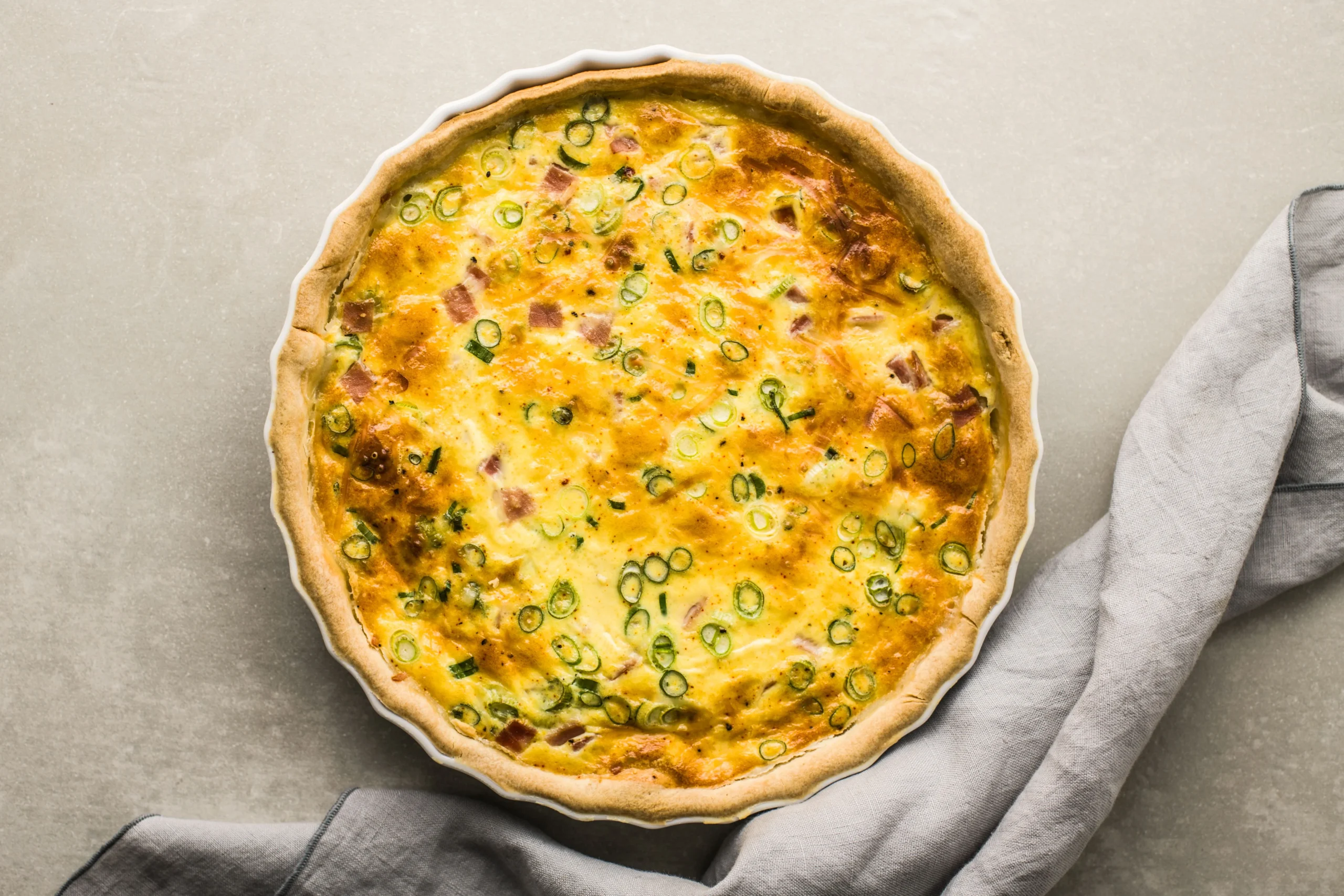 Ham and Swiss Cheese Quiche