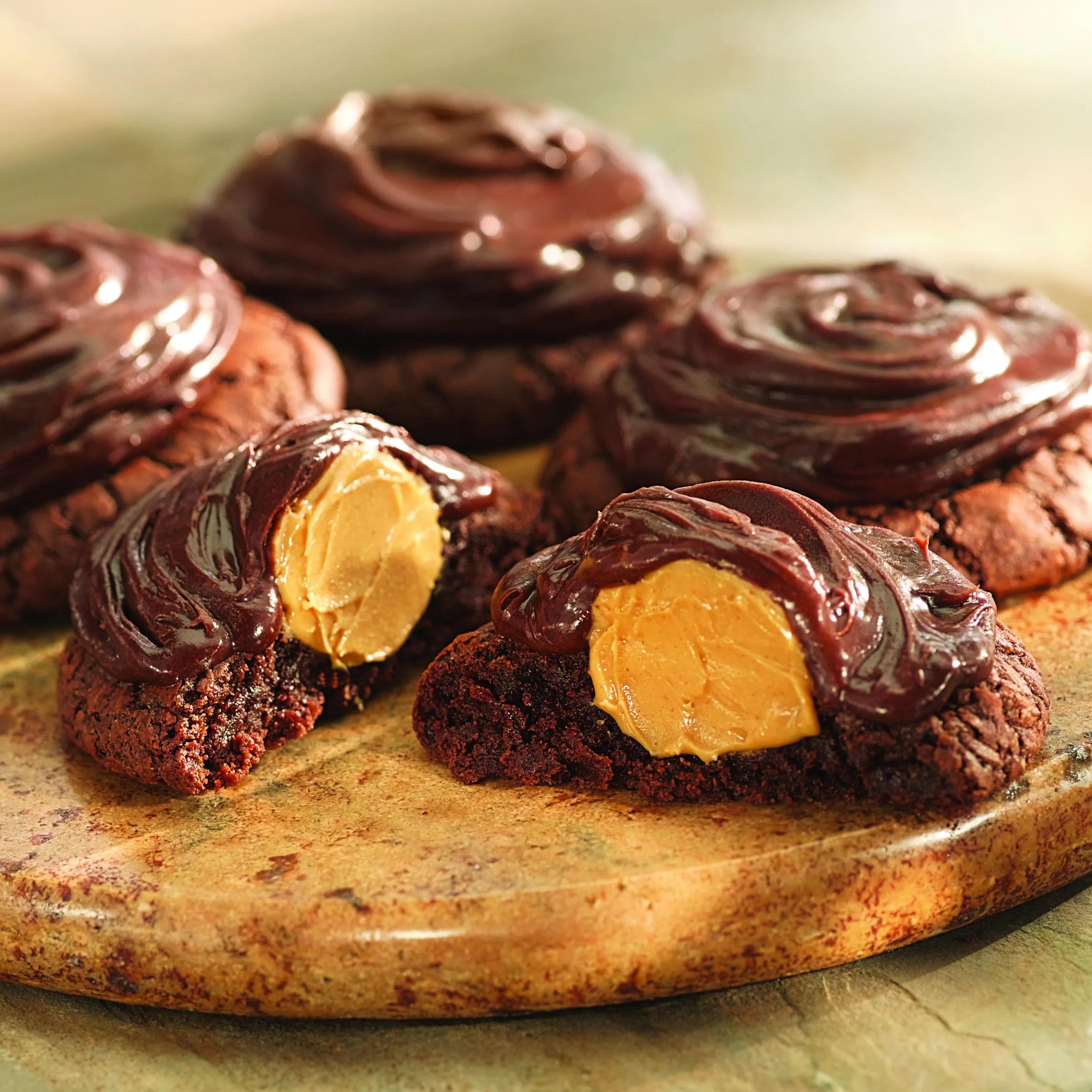 Happy Peanut Butter Brownie Cookies