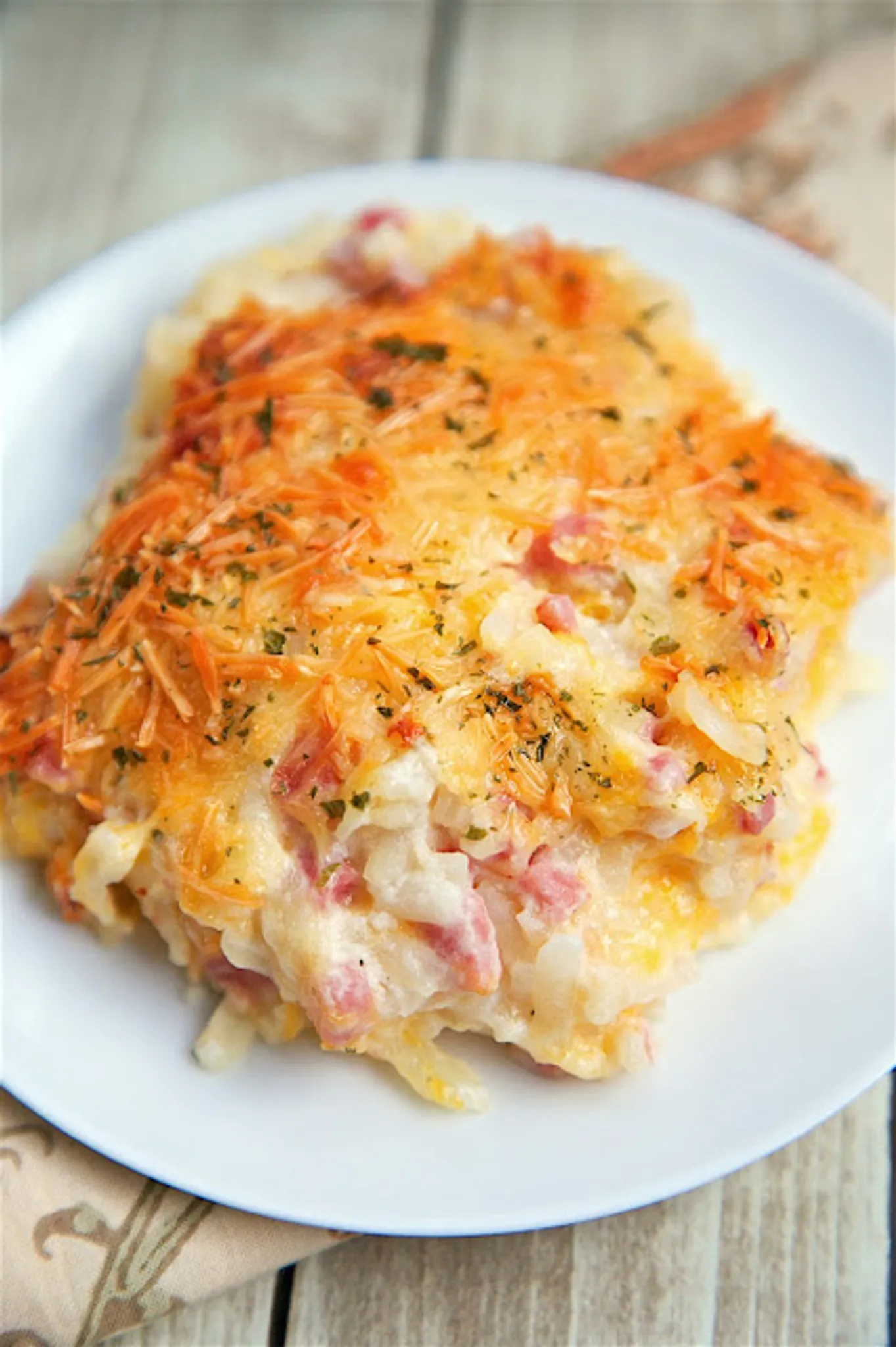 Hash Brown Cheese Bake