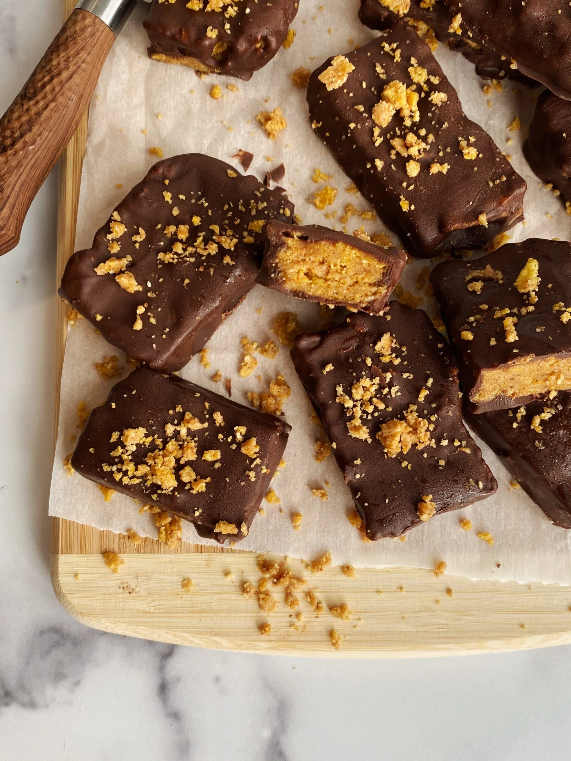Healthier Vegan Butterfinger Bars Nut Free Gluten Free