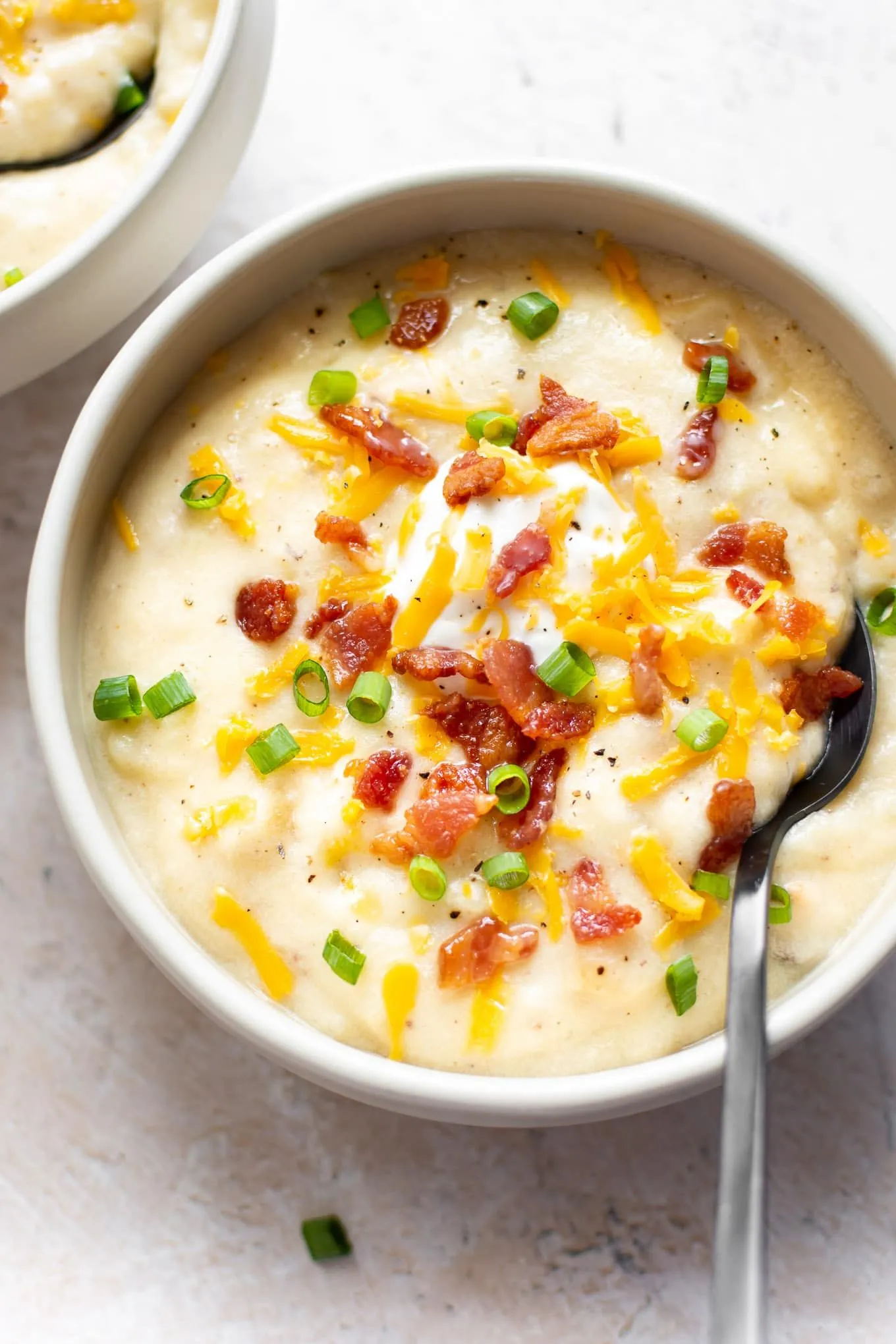 Healthy Baked Potato Soup