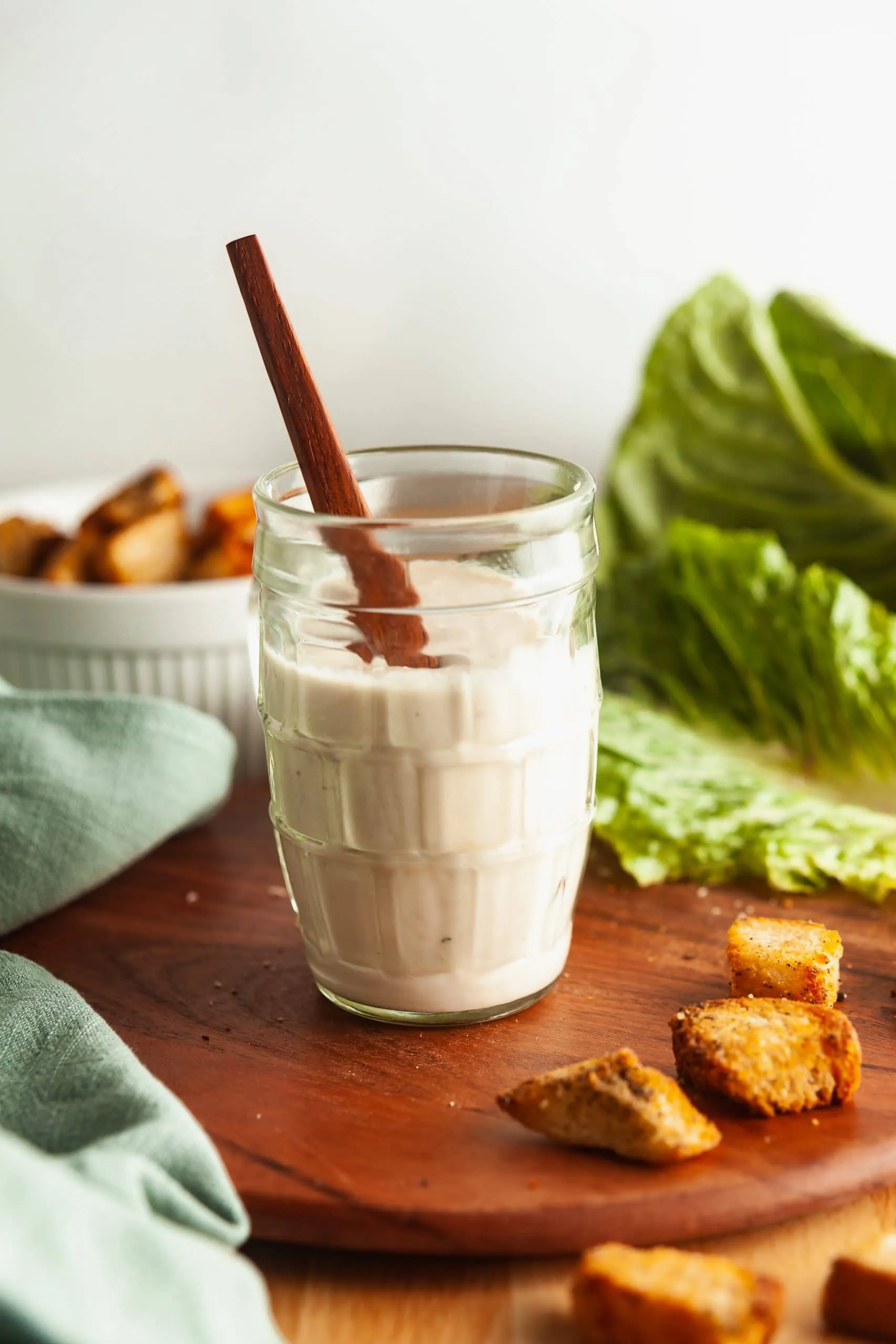 Healthy Caesar Dressing with Greek Yogurt