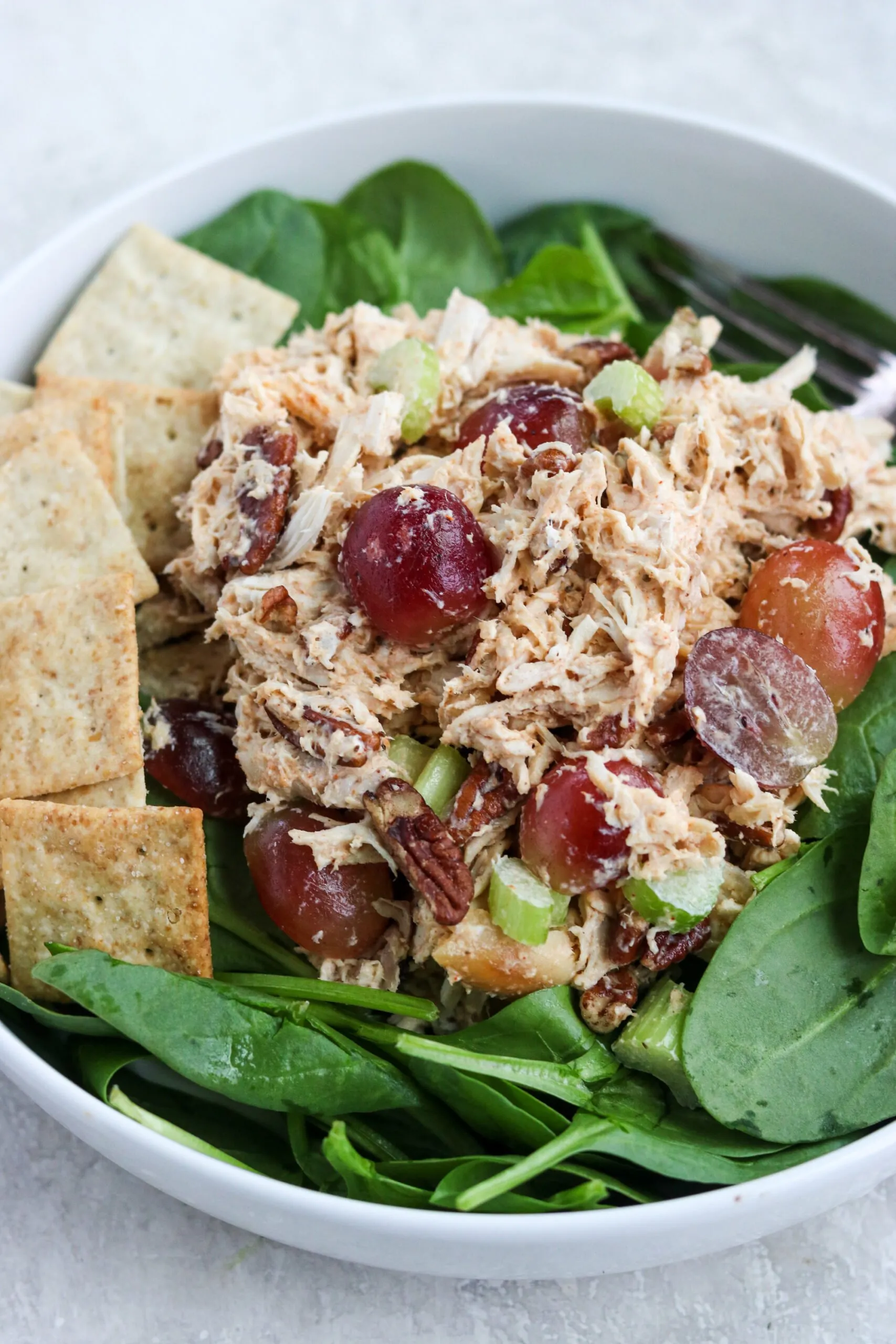 Healthy Chicken Salad with Grapes
