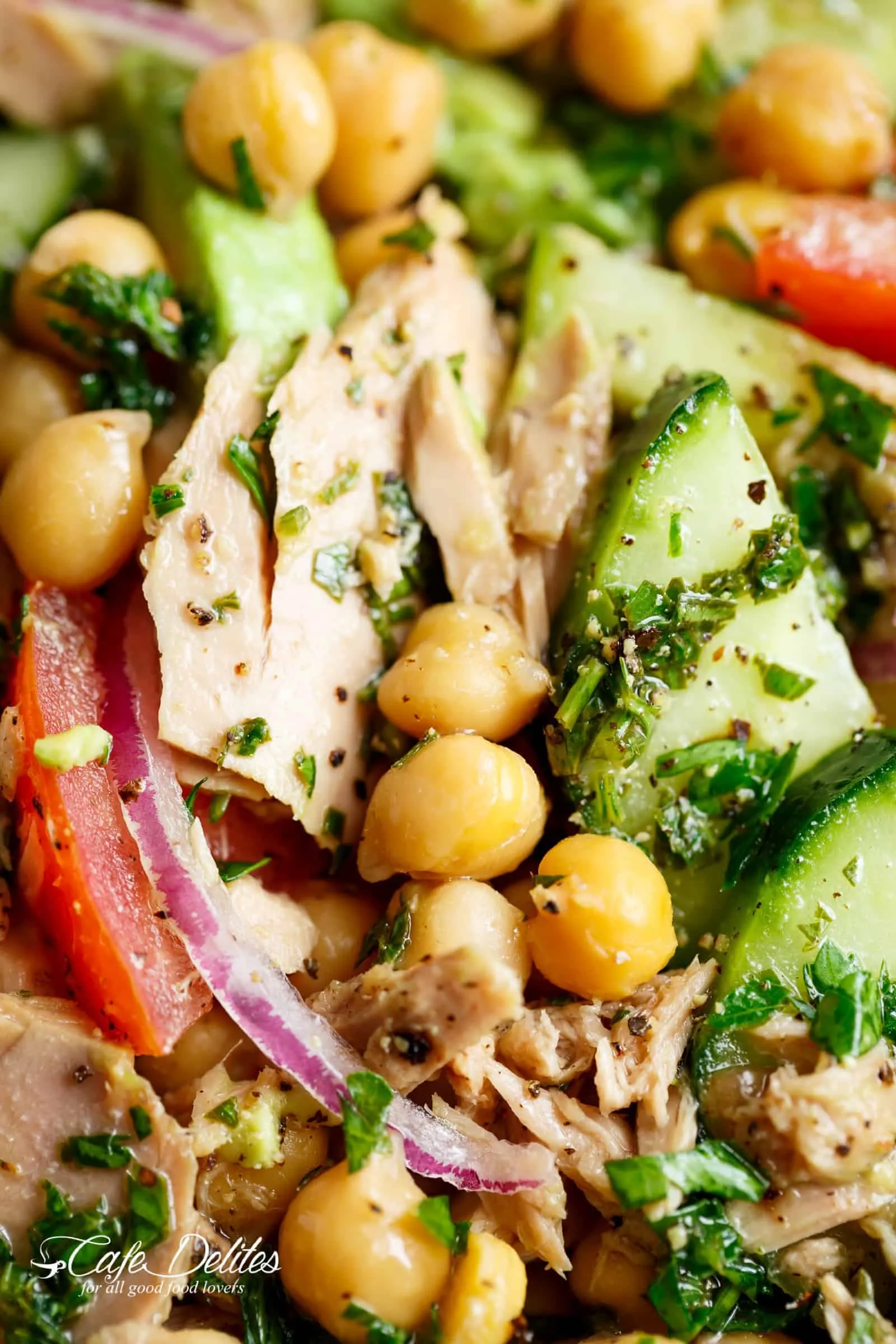 Healthy Chickpea Tuna Salad