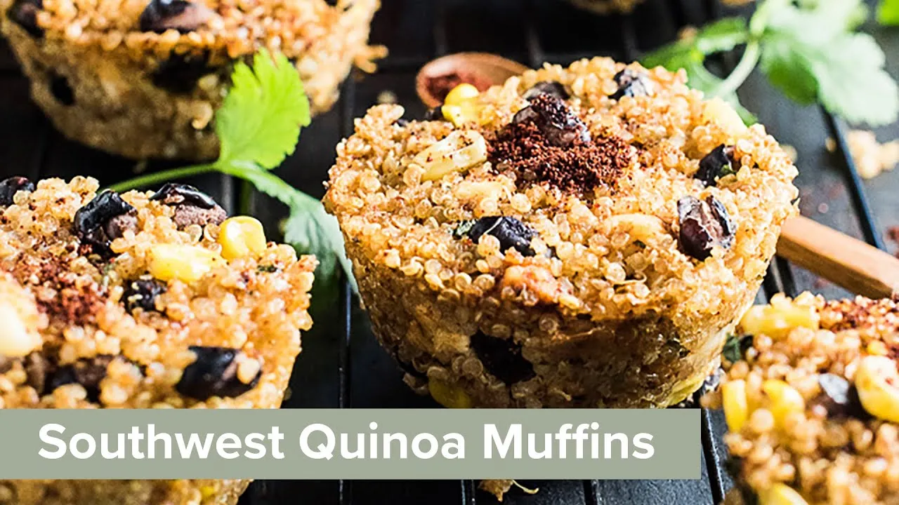 Healthy Southwest Quinoa Muffins