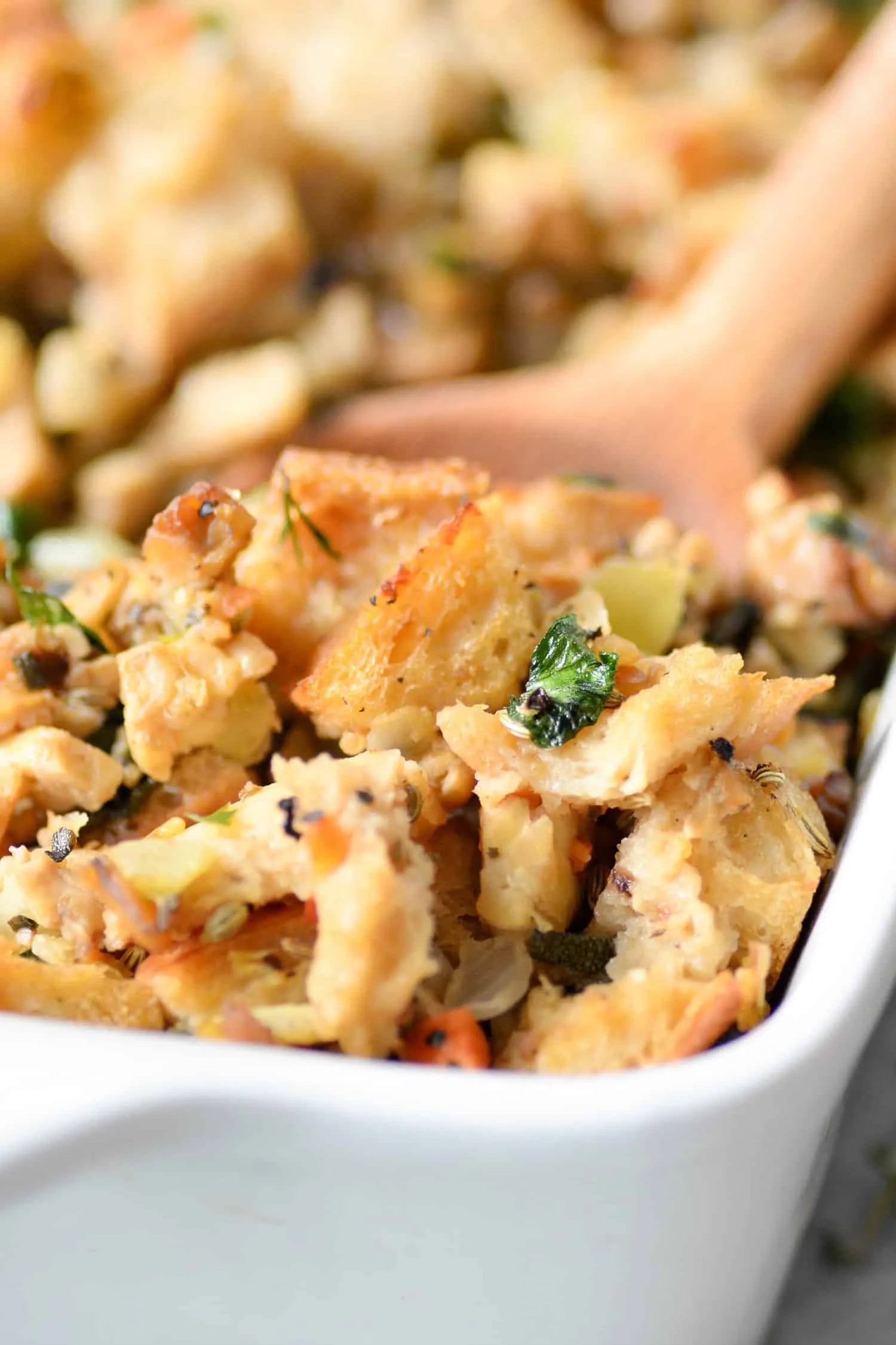 Healthy Vegetable Thanksgiving Stuffing
