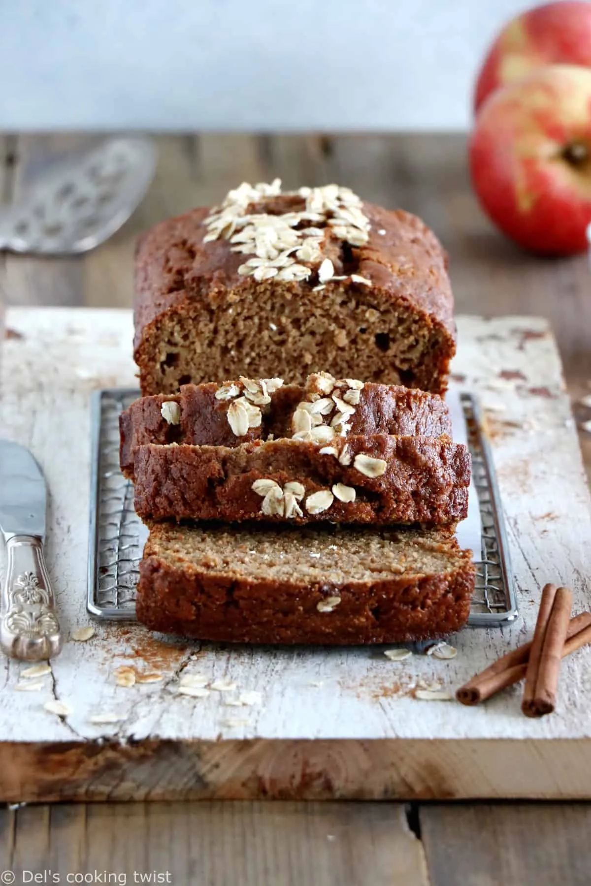 Healthy Whole Wheat Apple Bread
