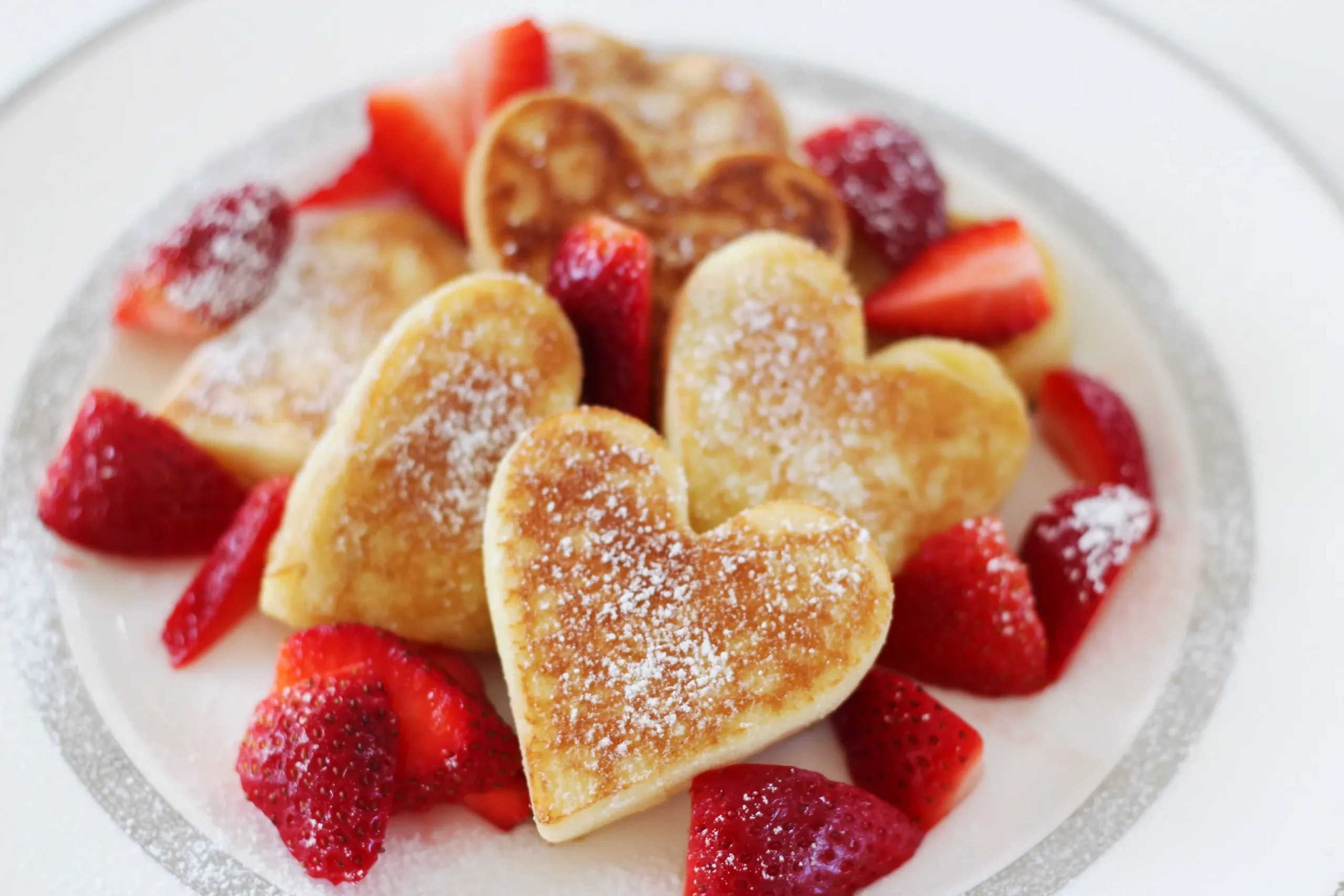 Heart Shaped Pancakes for Two