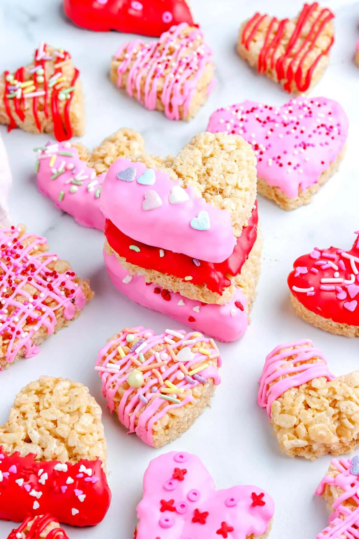 Heart Shaped Rice Krispie Treats