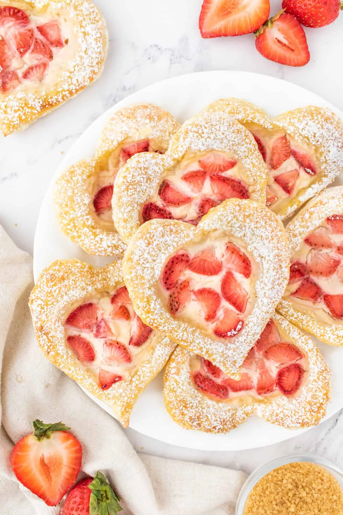 Heart Shaped Strawberry Danish
