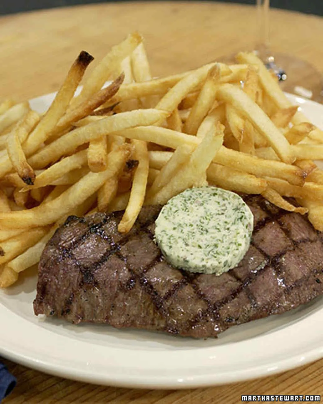 Herb Crusted Steak with Fries