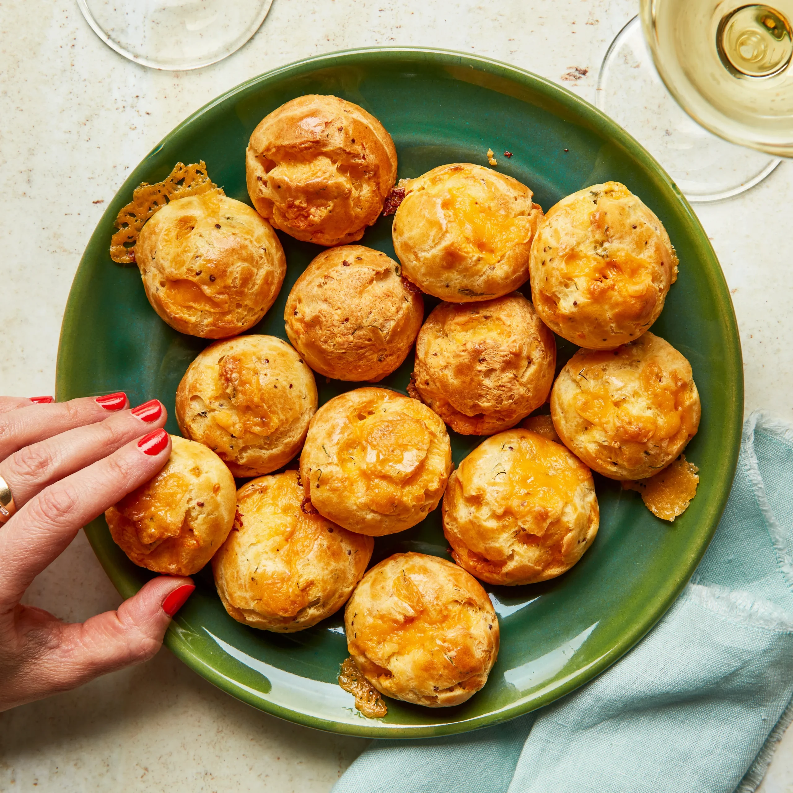 Herb and Cheese Puffs Gougères