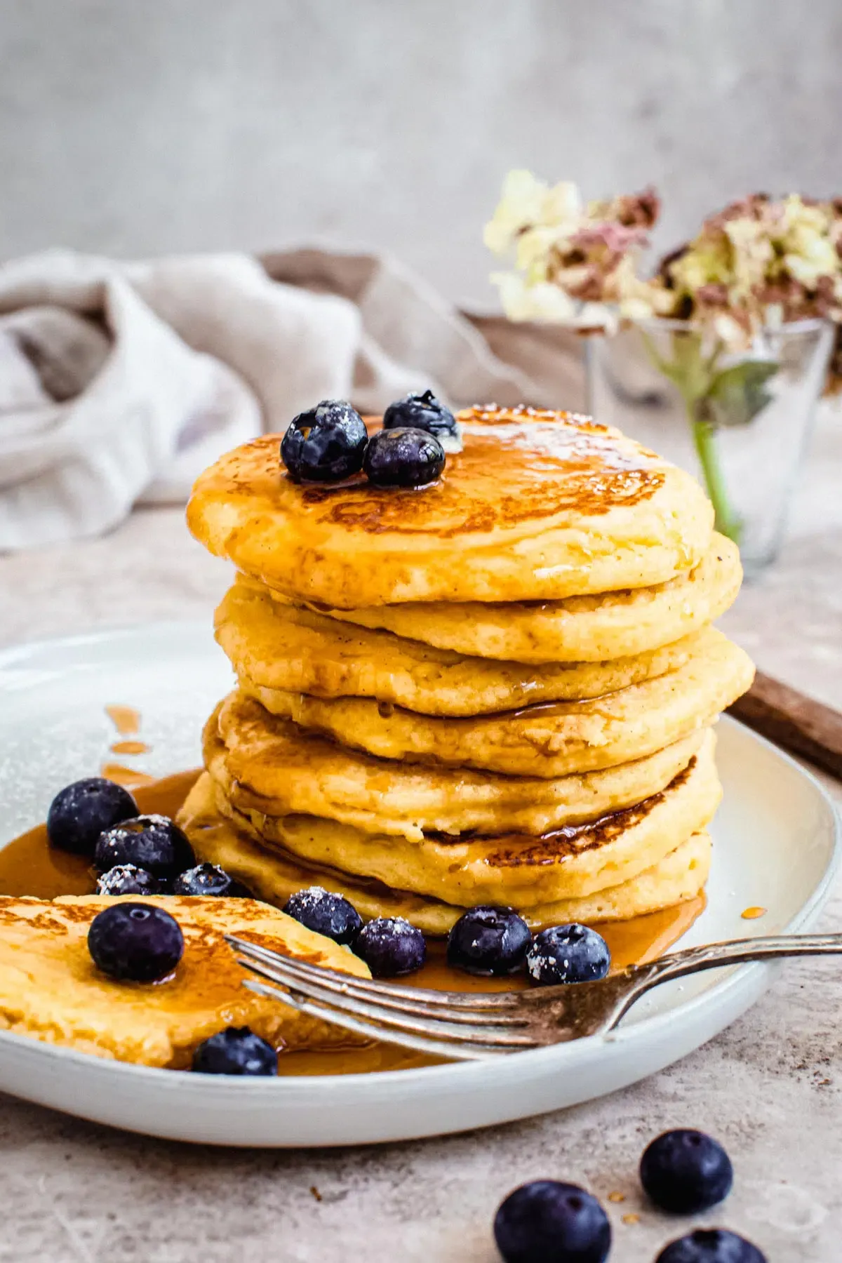 Hoe Cakes with Blueberry Jalapeno Sauce
