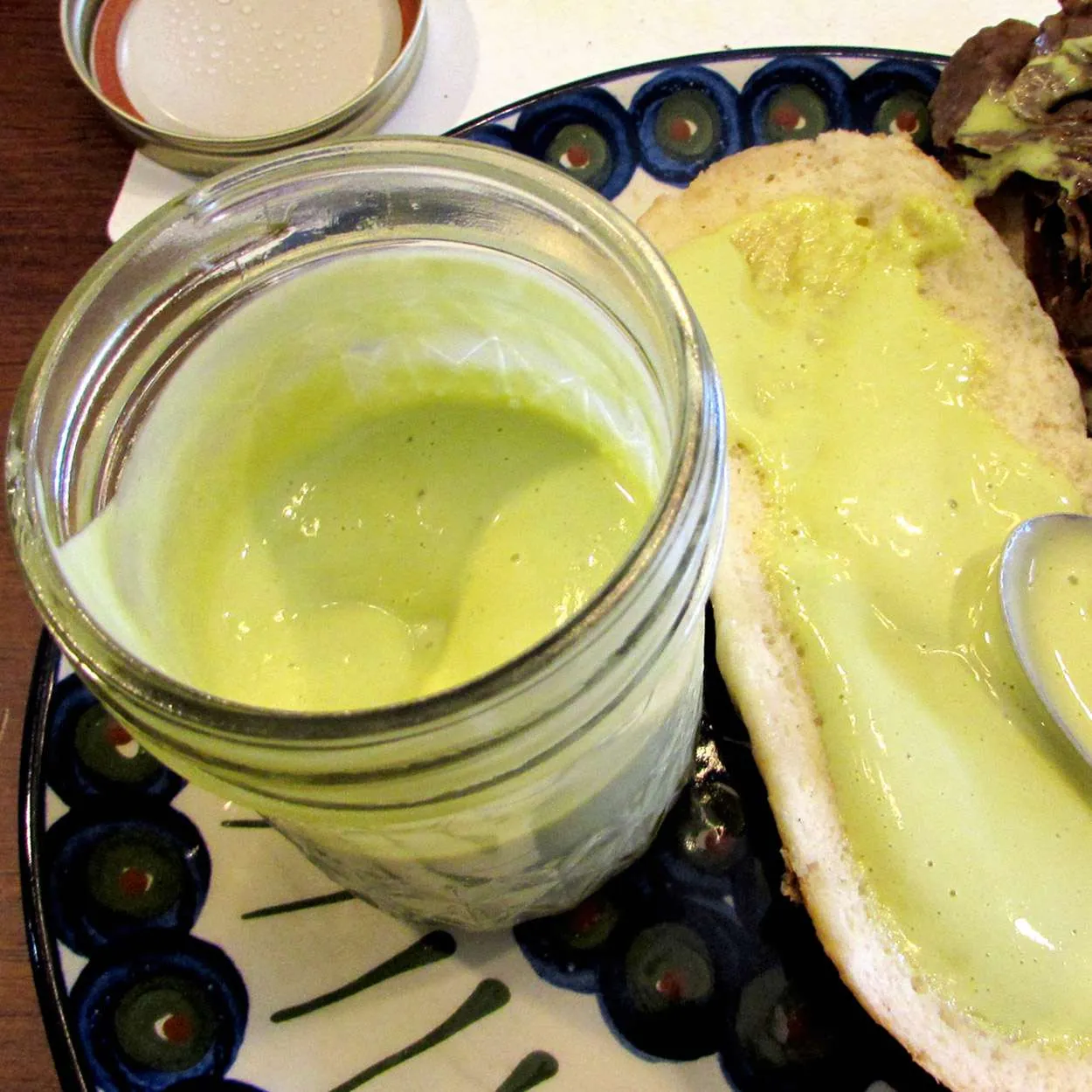 Homemade Basil Garlic Mayonnaise