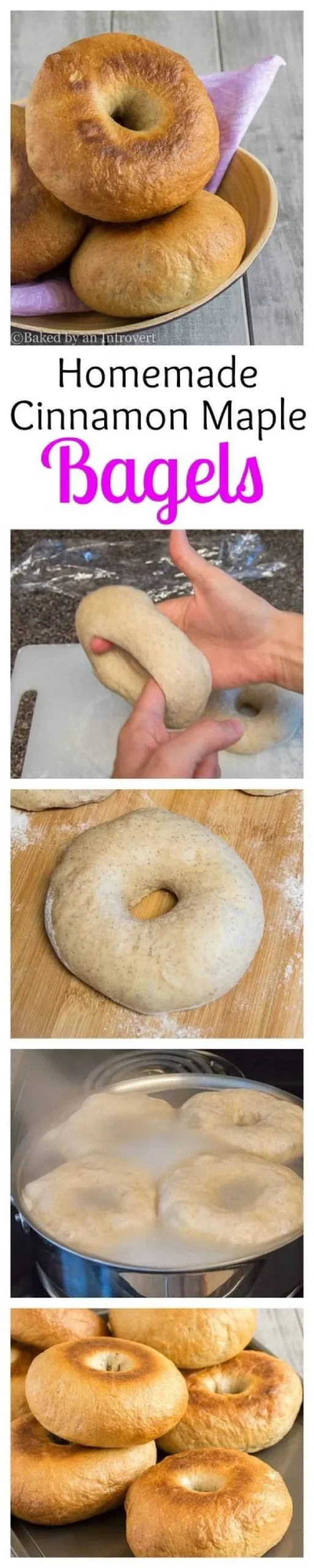 Homemade Cinnamon Maple Bagels