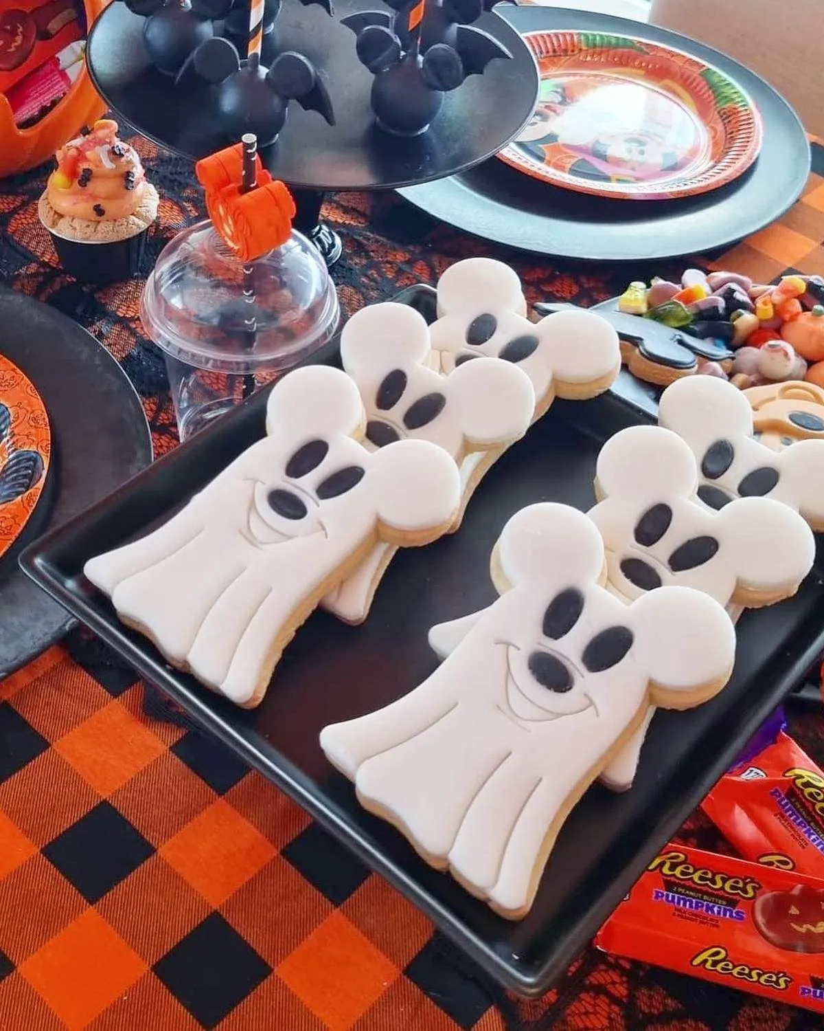 Homemade Disney Halloween Mickey Crispy Treats