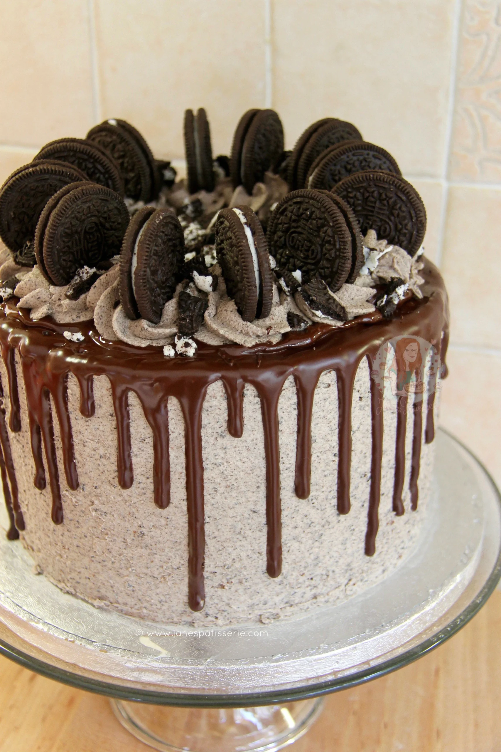 Homemade Double Chocolate Oreo Cake