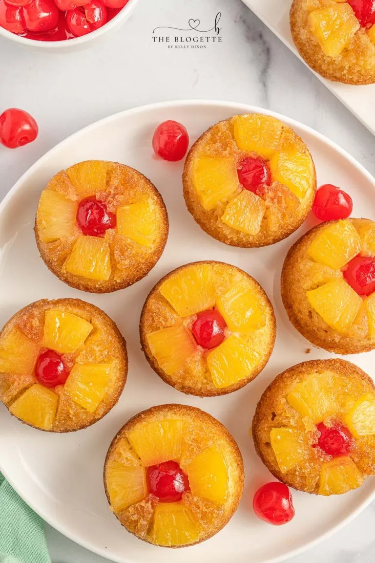 Homemade Pineapple Upside Down Cupcakes