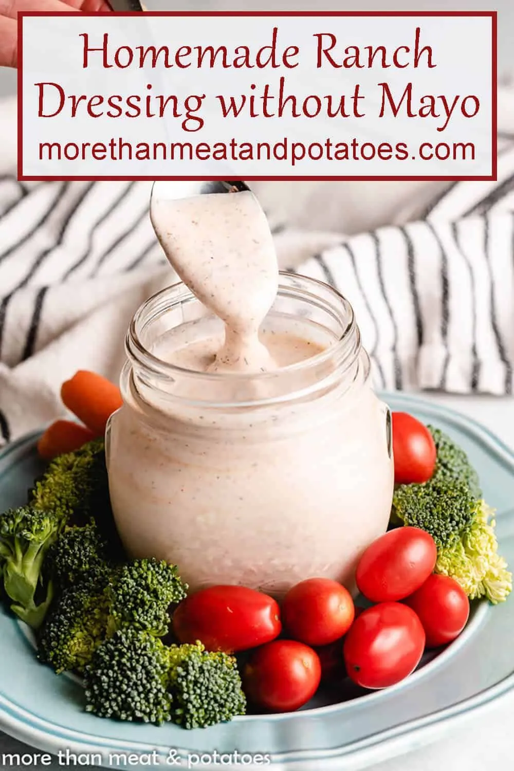 Homemade Ranch Dressing No Mayo