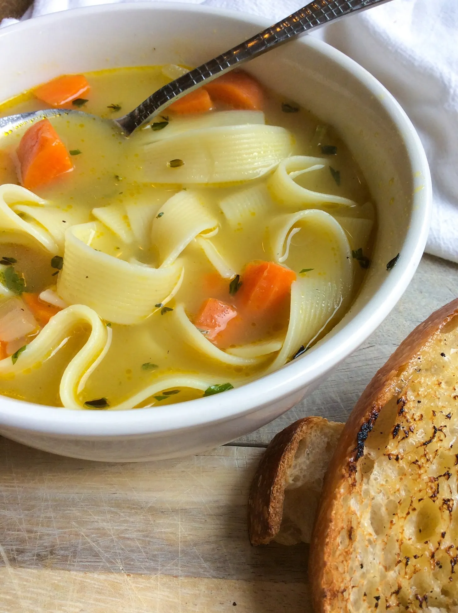 Homemade Vegan Chicken Noodle Soup