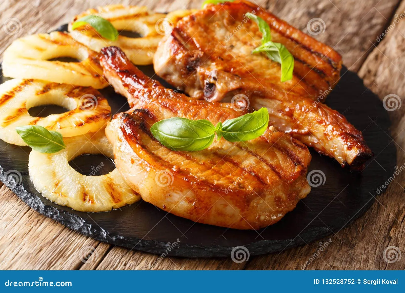 Honey BBQ Pineapple Pork Chops