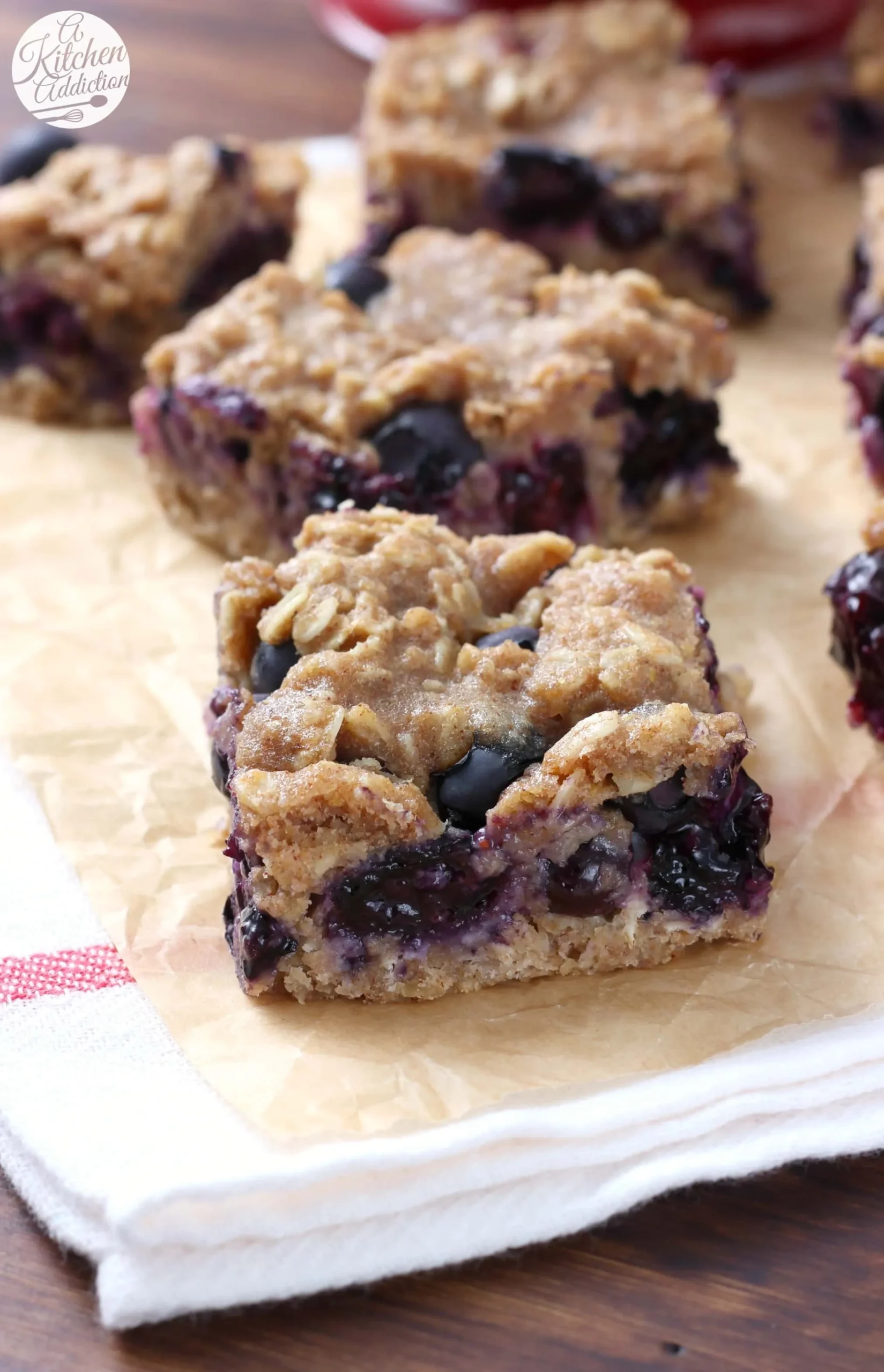 Honey Blueberry Oatmeal Bars