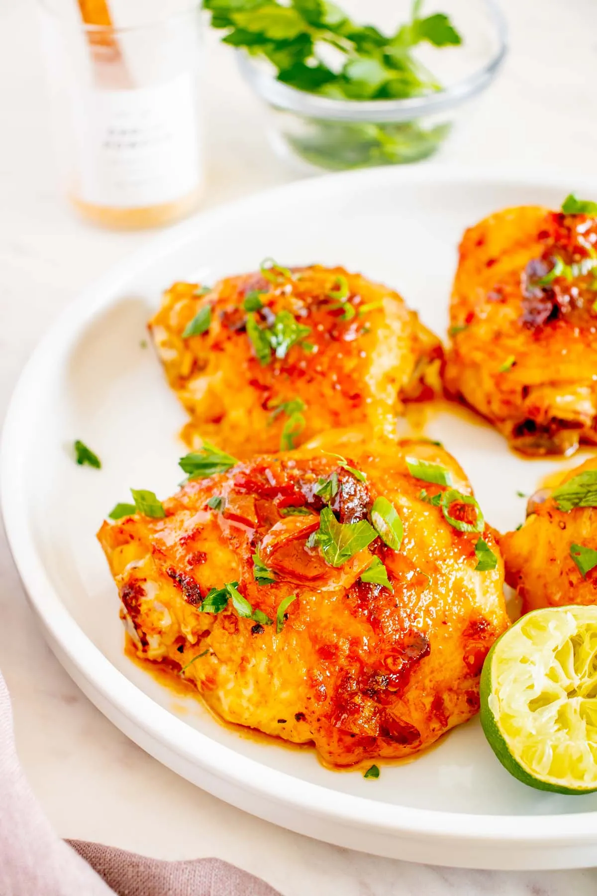 Honey Chipotle Chicken Thighs