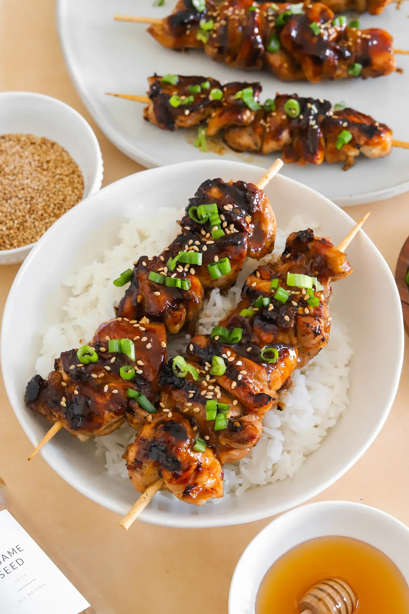 Honey Garlic Chicken Skewers